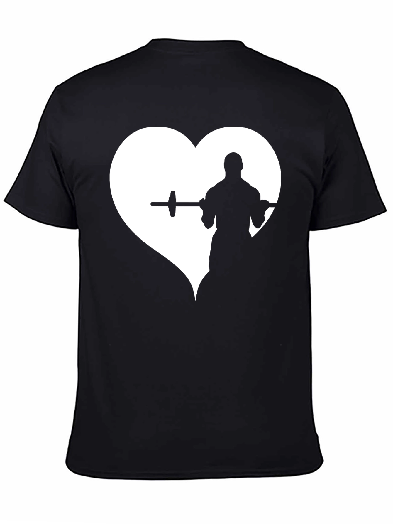 Weightlifting Heart T-Shirt - Black