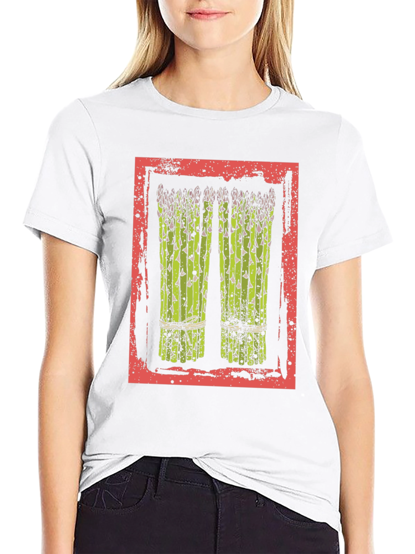 Asparagus Graphic Tee - Trendy Foodie T-Shirt