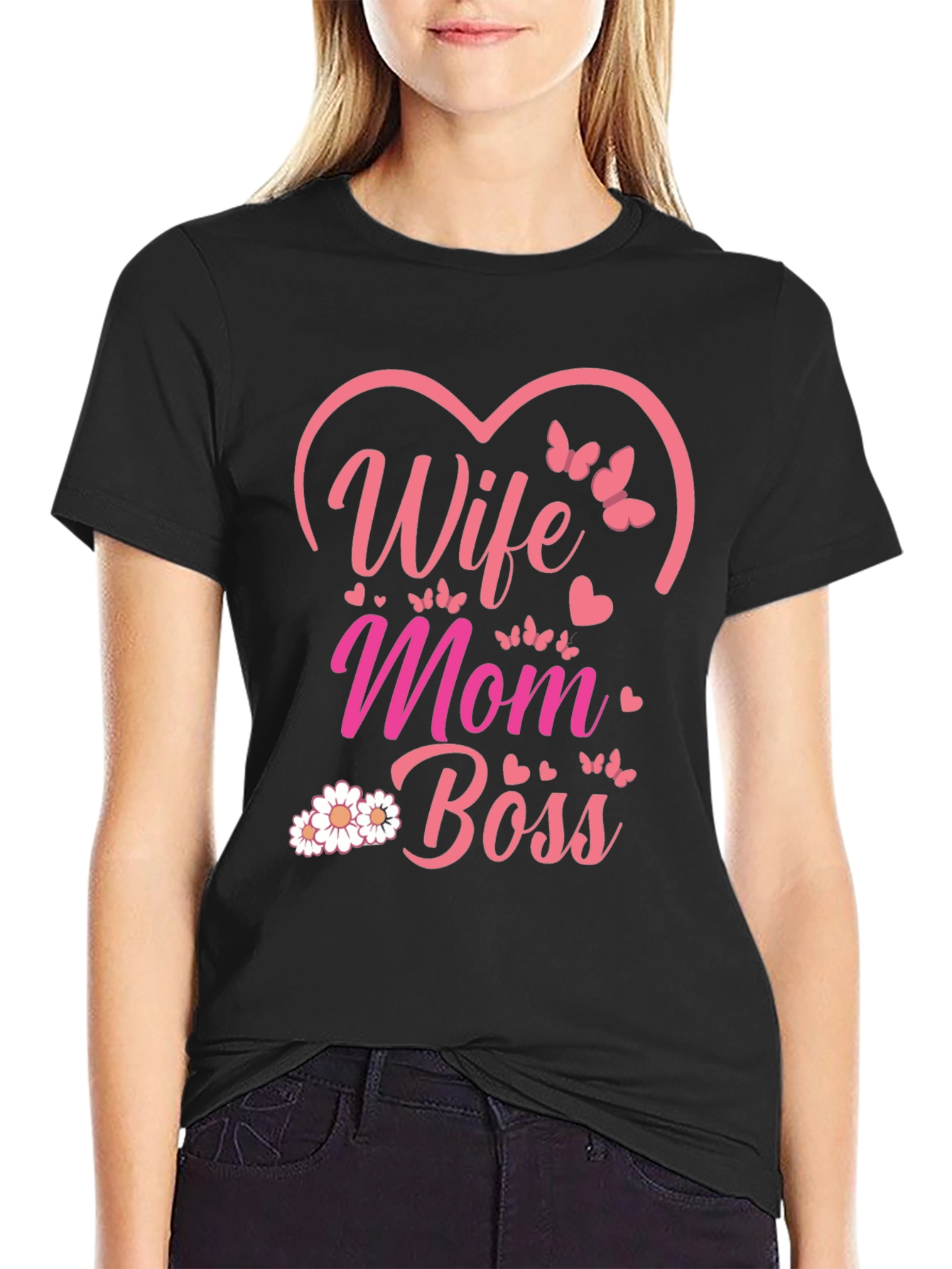 Wife Mom Boss Graphic Tee