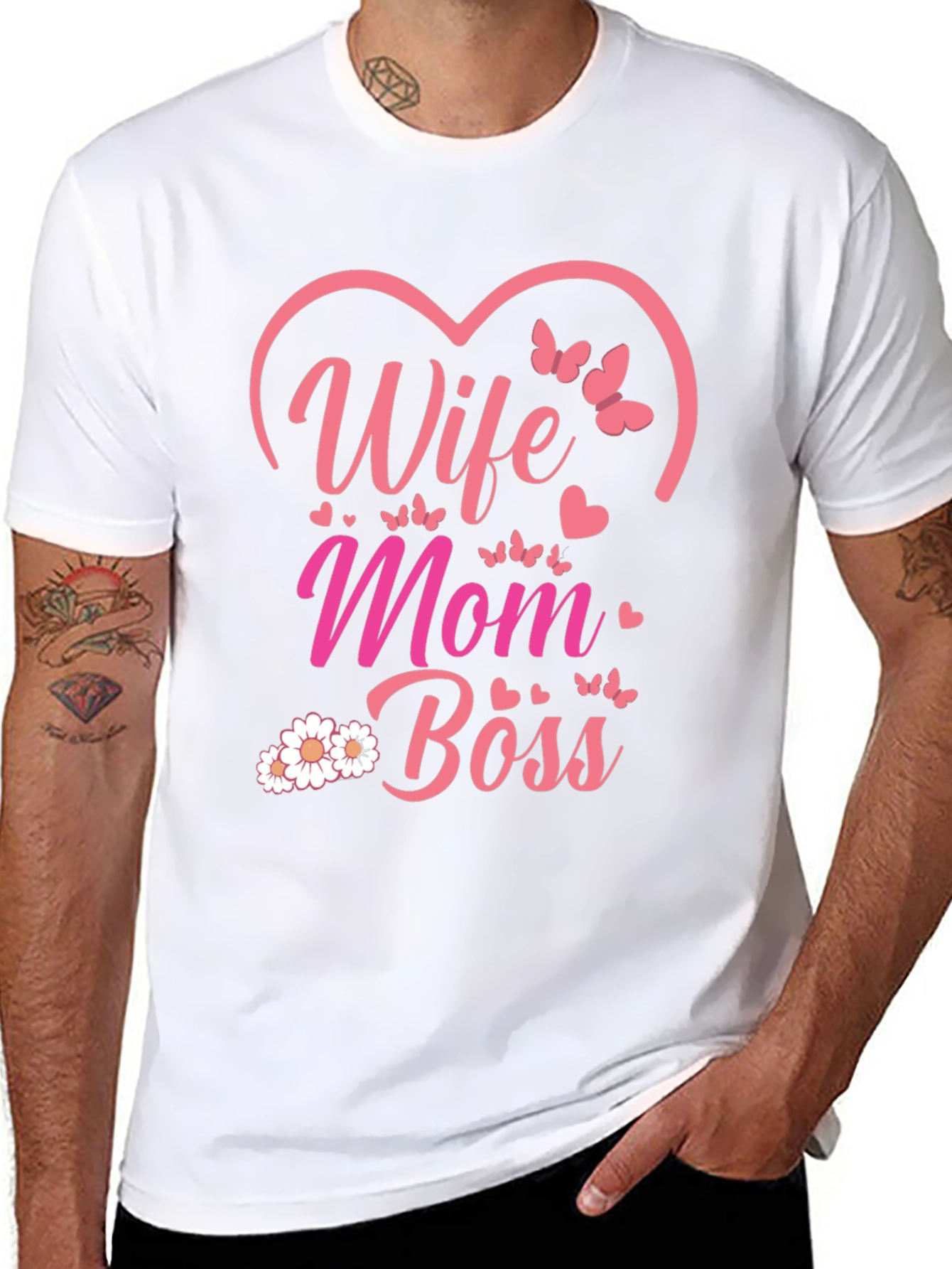 Wife Mom Boss Graphic Tee
