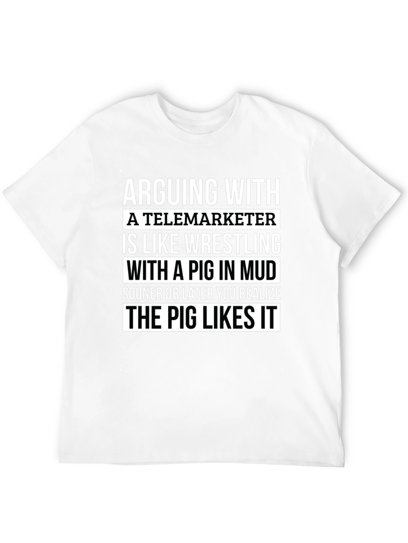Arguing with Telemarketer Graphic Tee