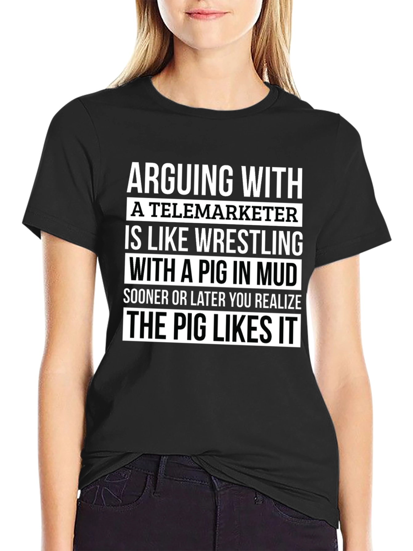 Arguing with Telemarketer Graphic Tee