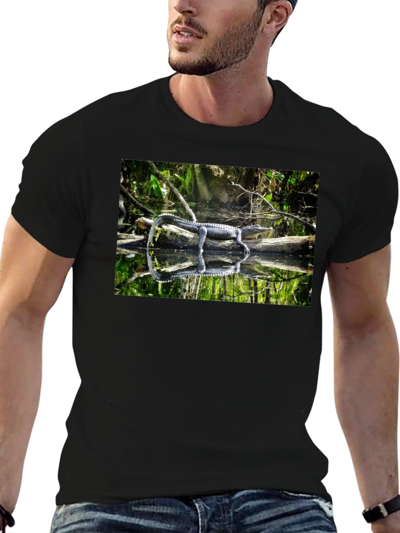 Alligator Reflection Graphic T-Shirt