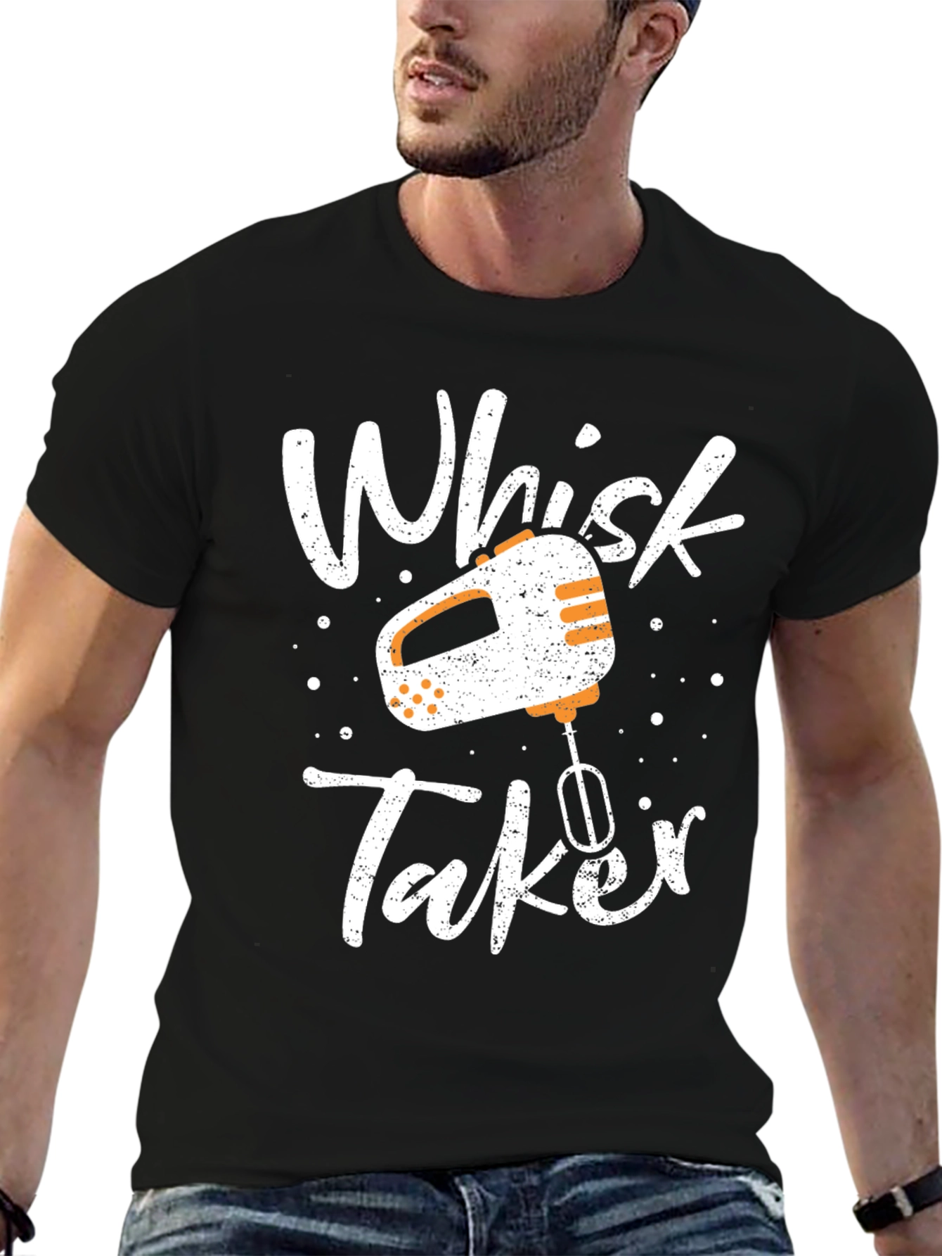 Whisk Taker Graphic Tee - Baking Humor T-Shirt