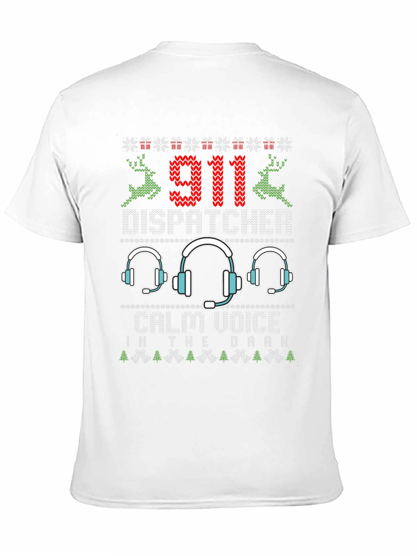 911 Dispatcher Ugly Christmas T-Shirt