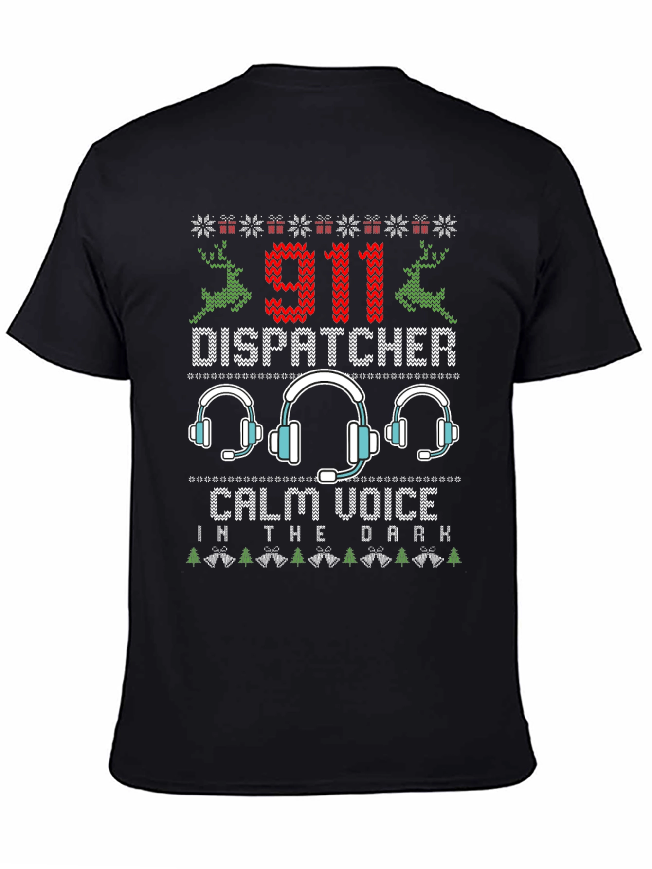 911 Dispatcher Ugly Christmas T-Shirt