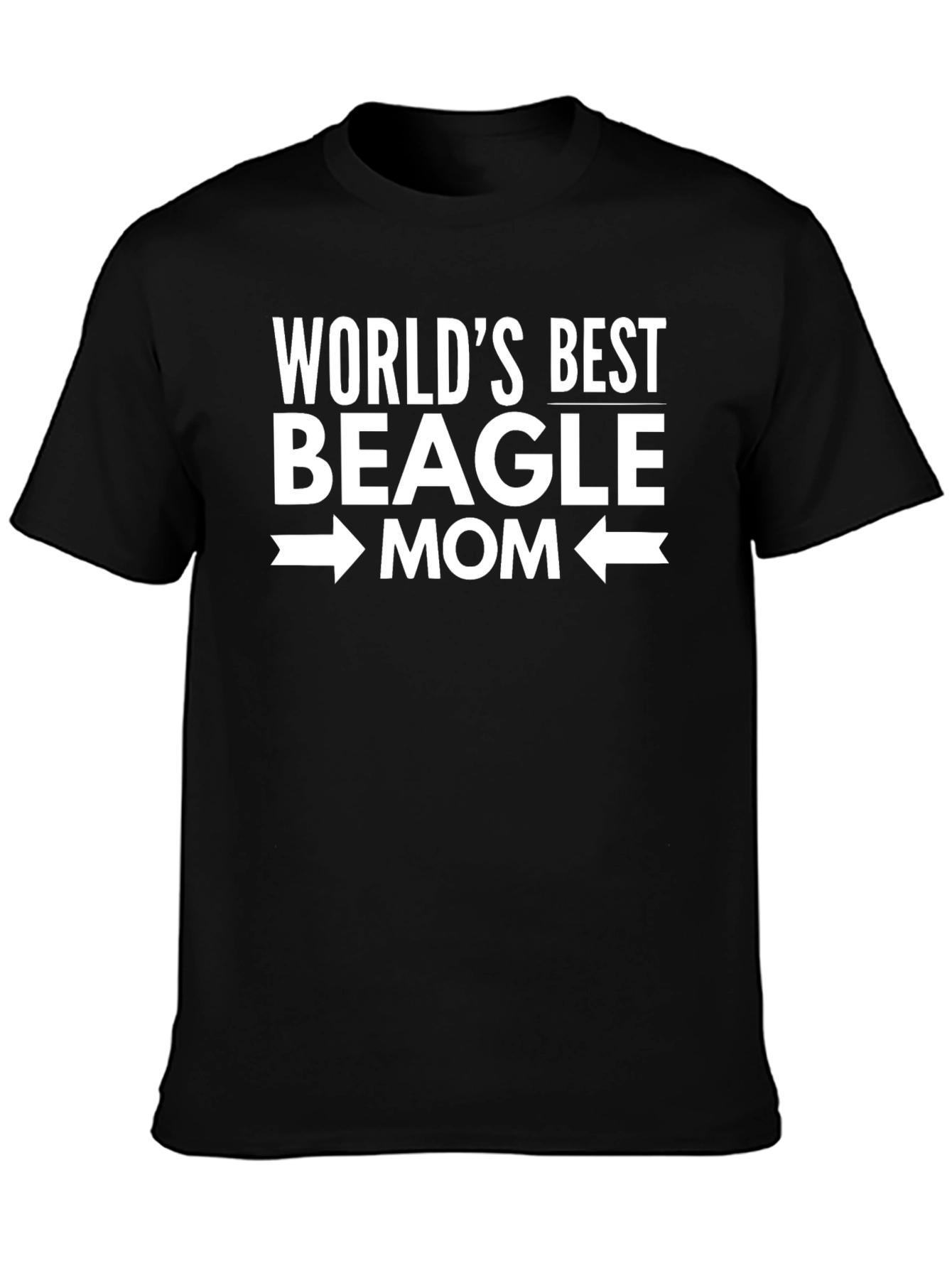 Worlds Best Beagle Mom Graphic T-Shirt