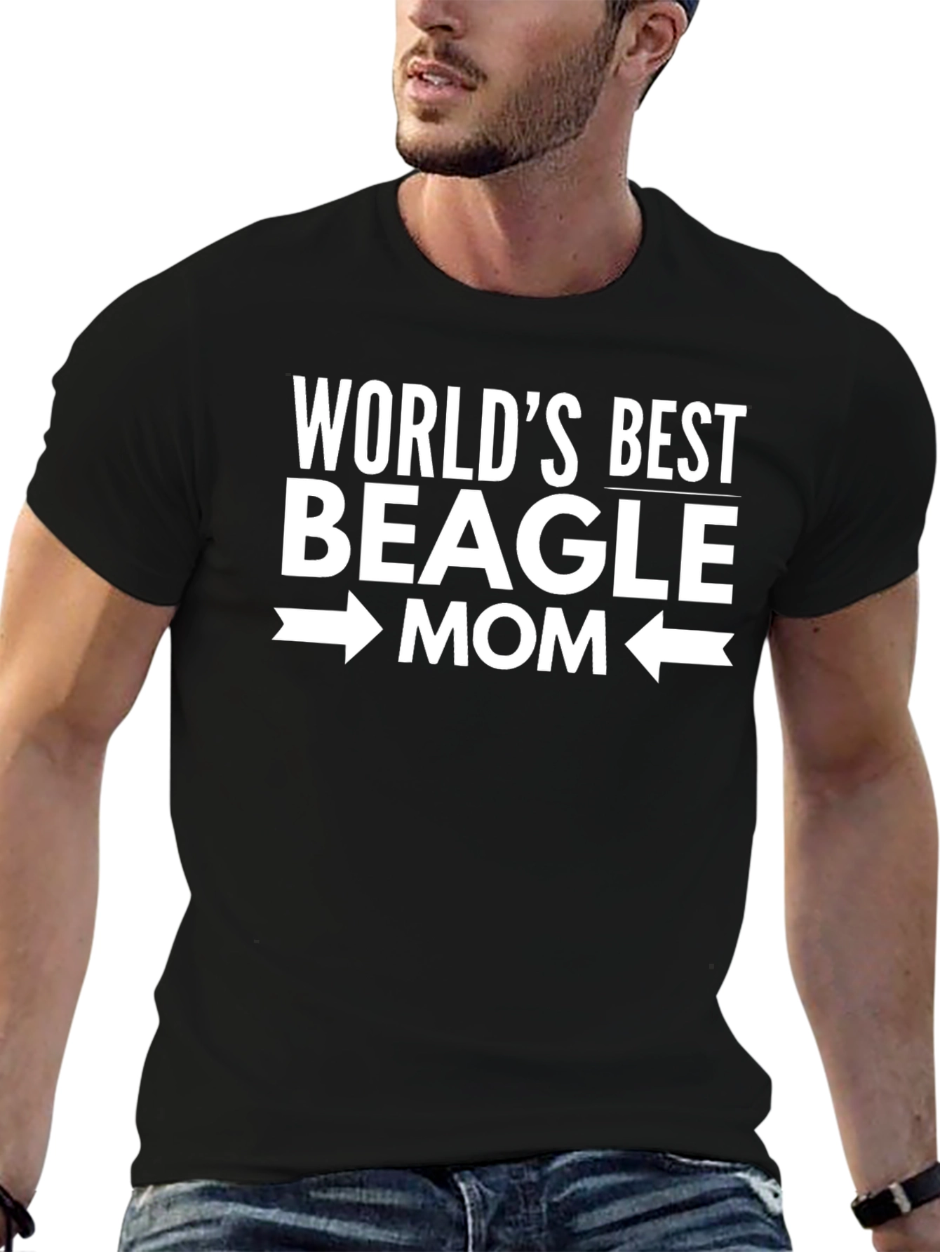 Worlds Best Beagle Mom Graphic T-Shirt