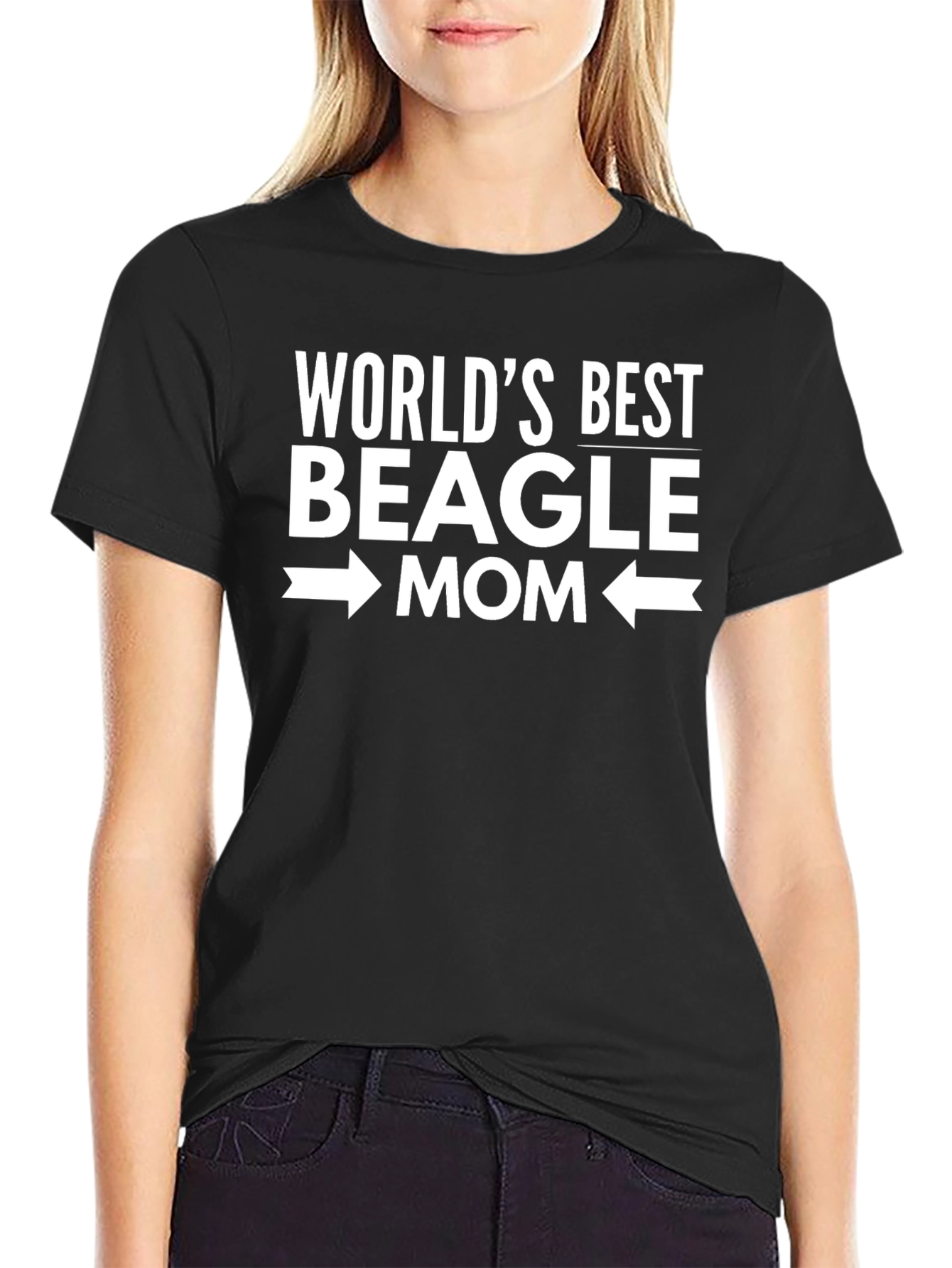 Worlds Best Beagle Mom Graphic T-Shirt