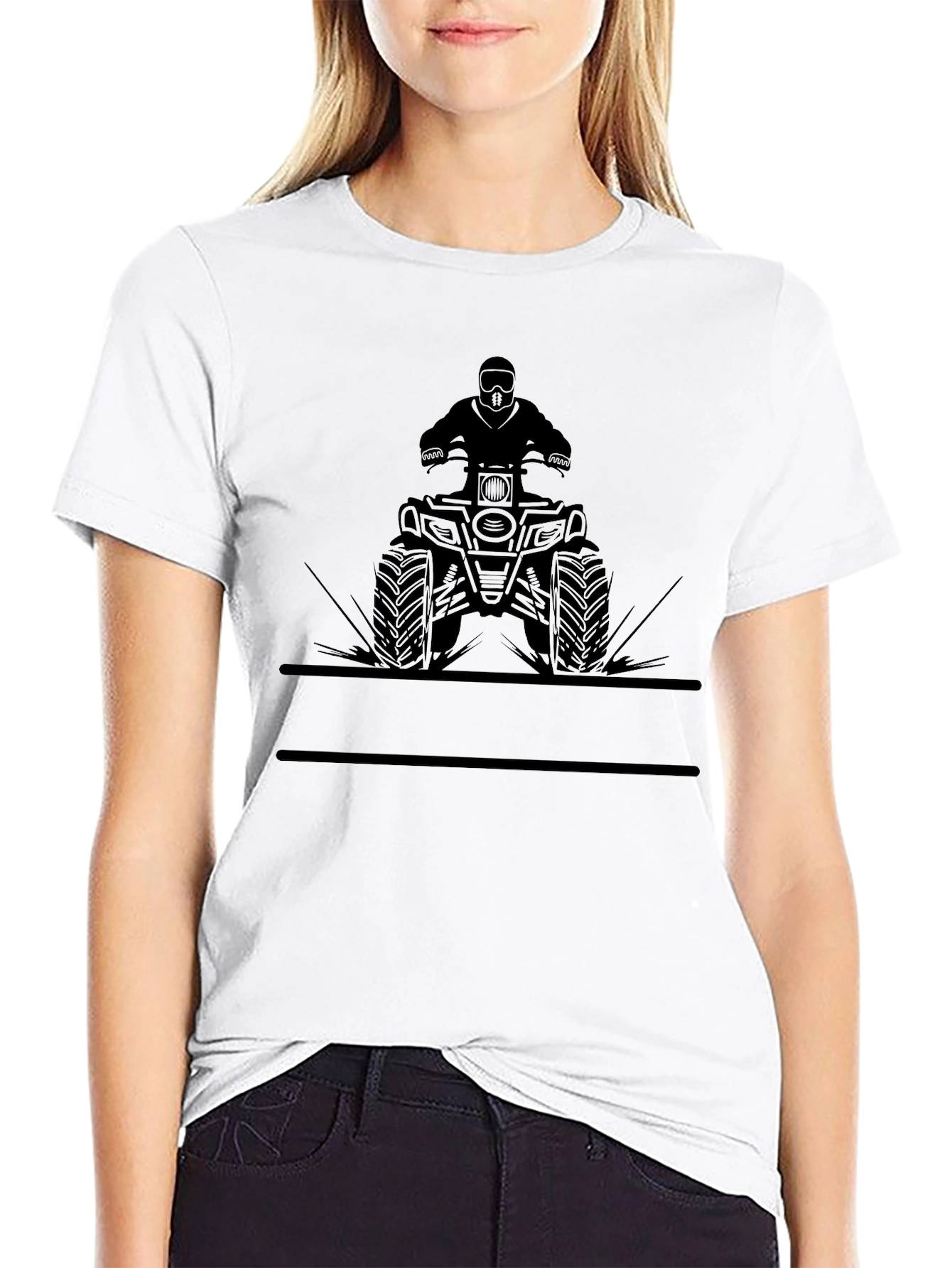 ATV Rider Graphic Tee - Black