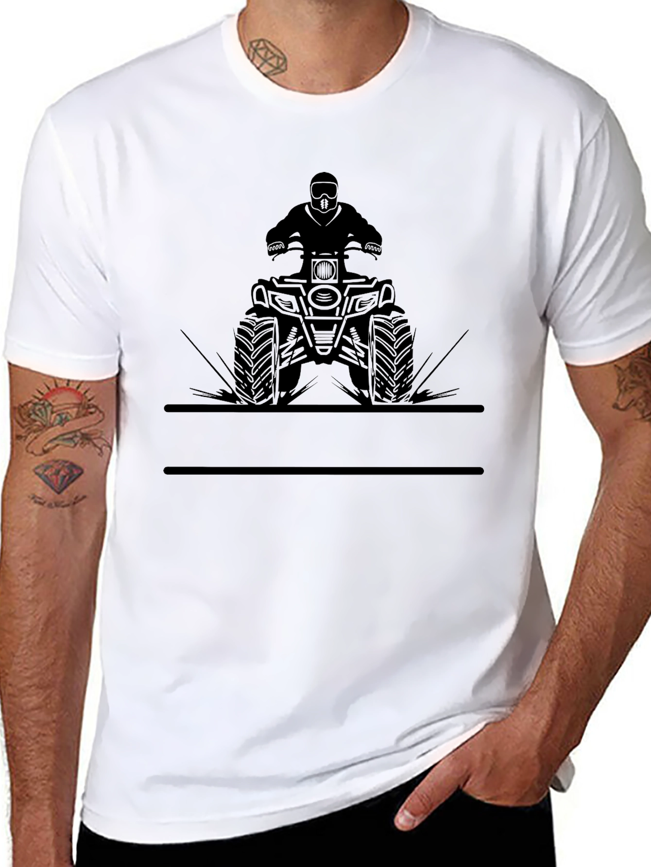 ATV Rider Graphic Tee - Black