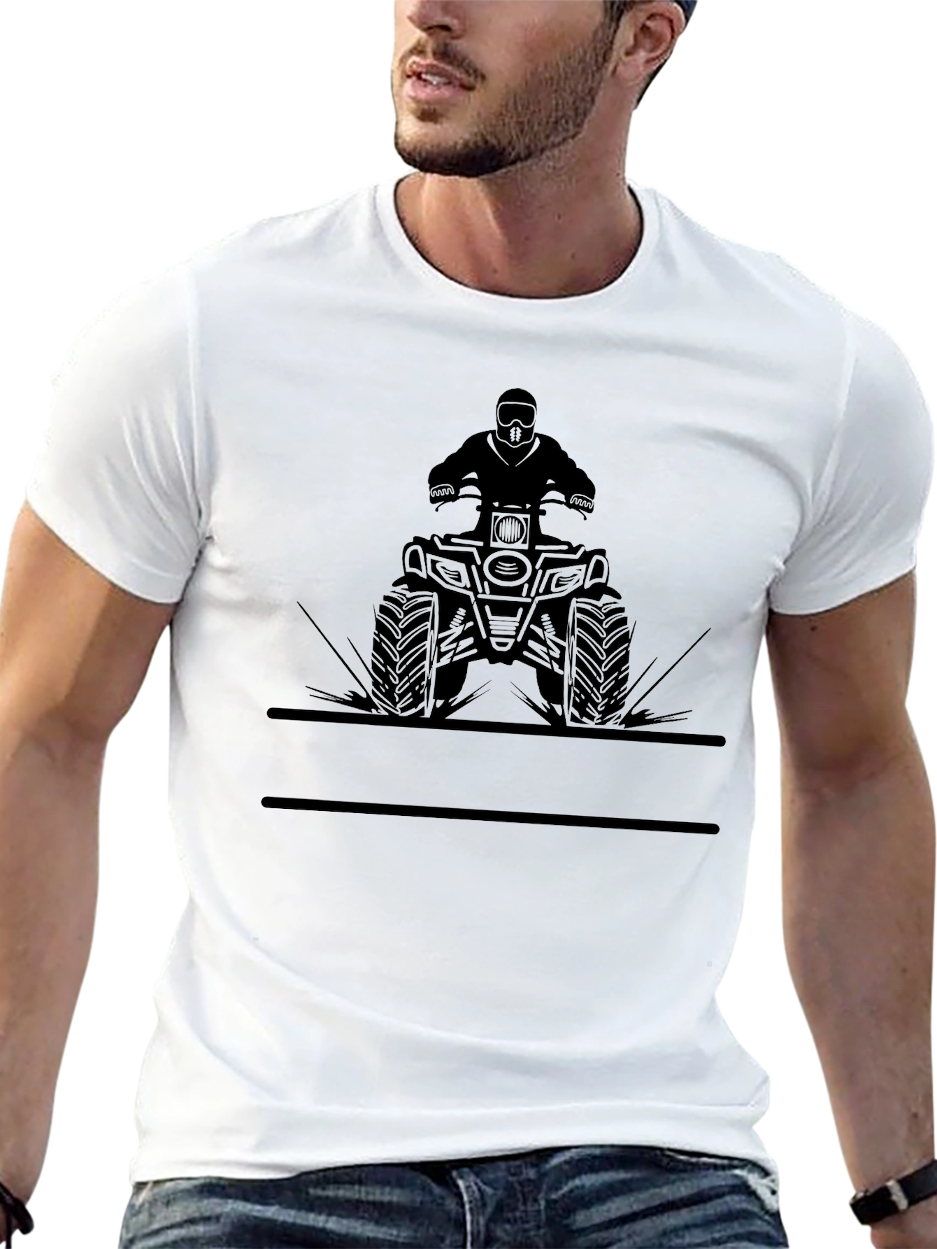ATV Rider Graphic Tee - Black