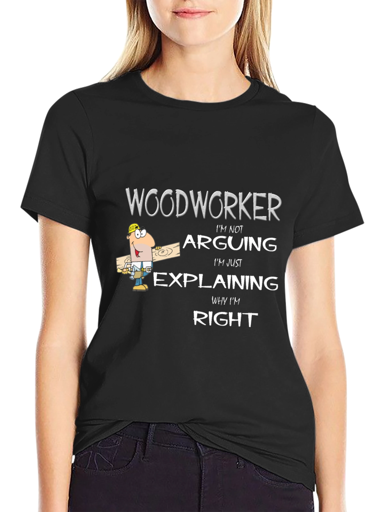Woodworker Arguing T-Shirt - Funny Woodworking Tee