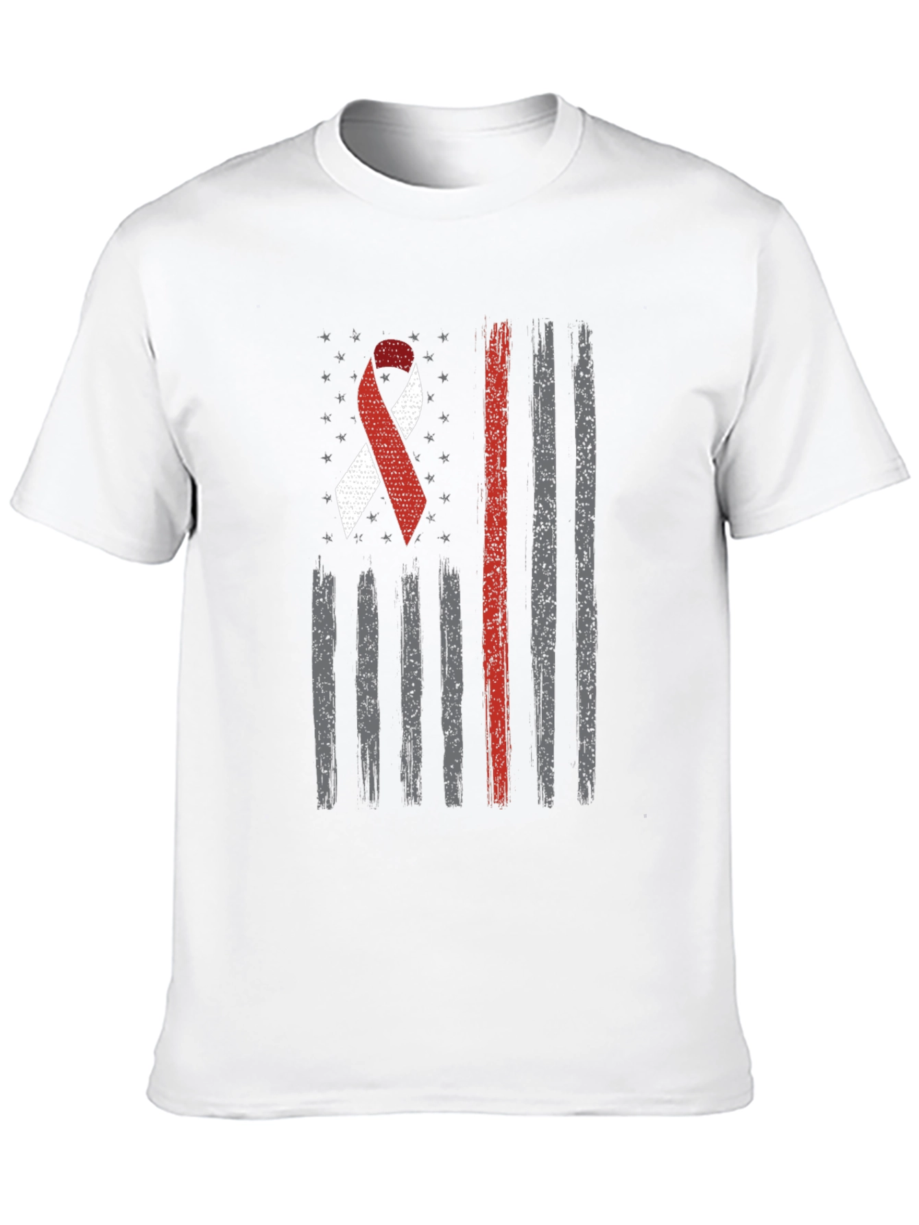 American Flag Awareness Ribbon Graphic Tee