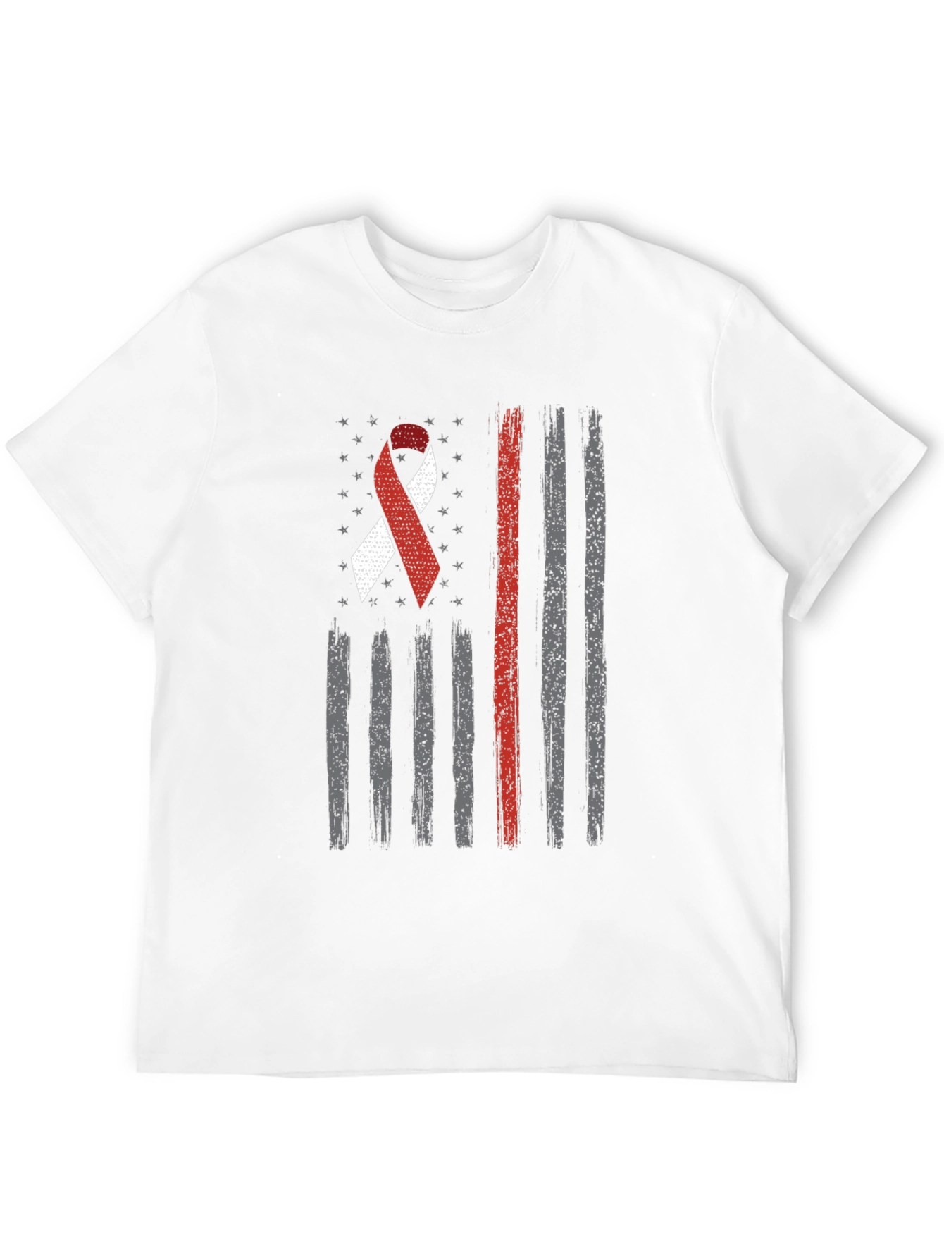 American Flag Awareness Ribbon Graphic Tee