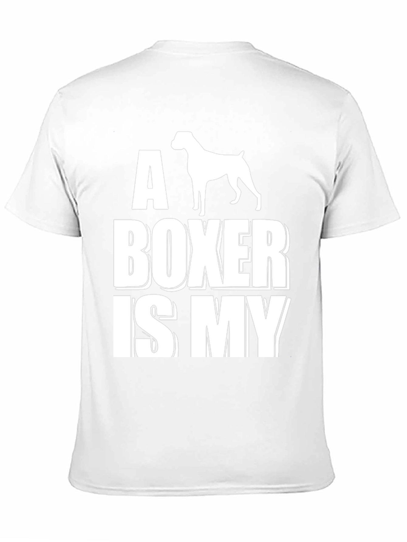 A Boxer is My Dog Graphic T-Shirt - Black