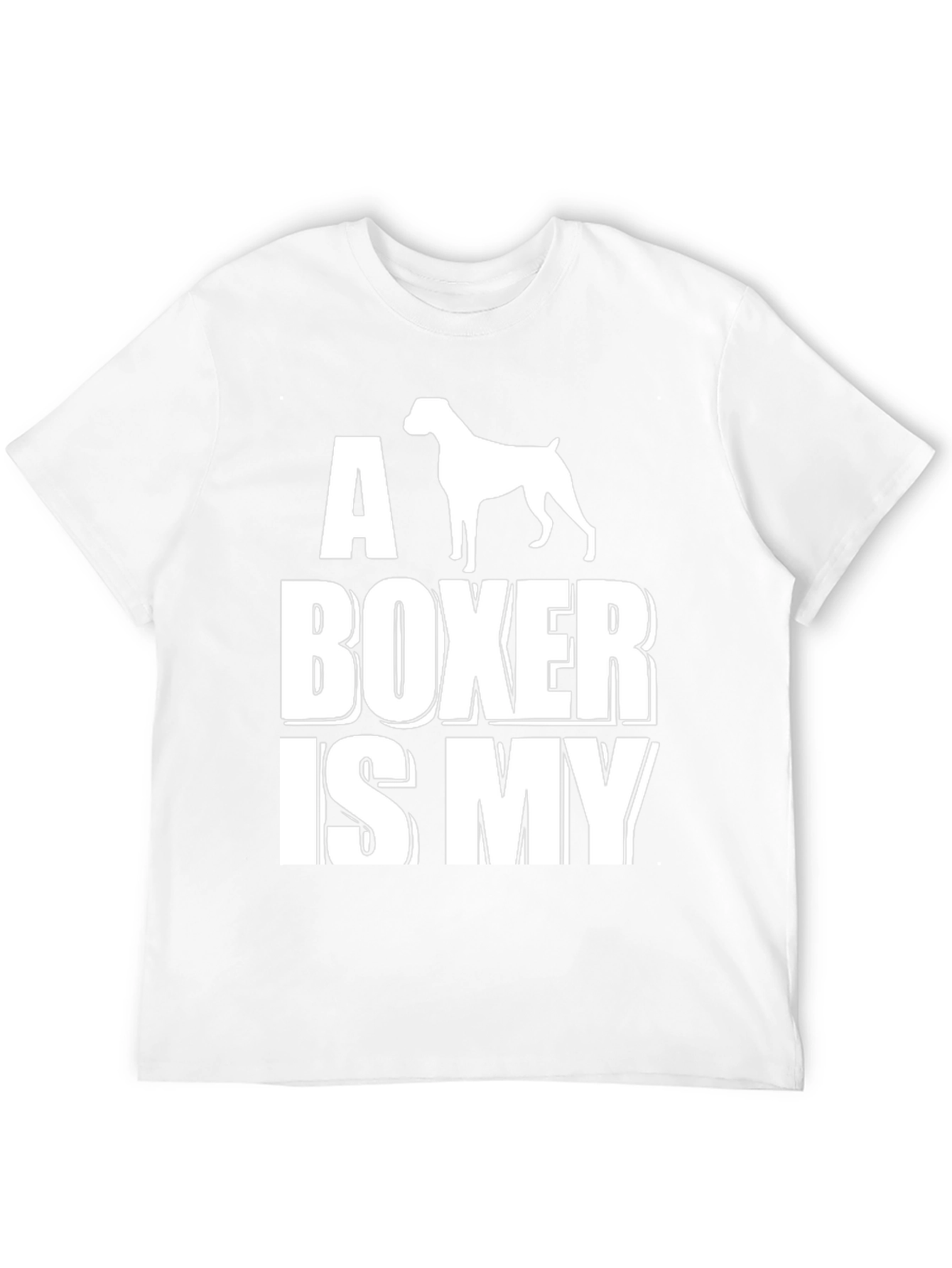 A Boxer is My Dog Graphic T-Shirt - Black