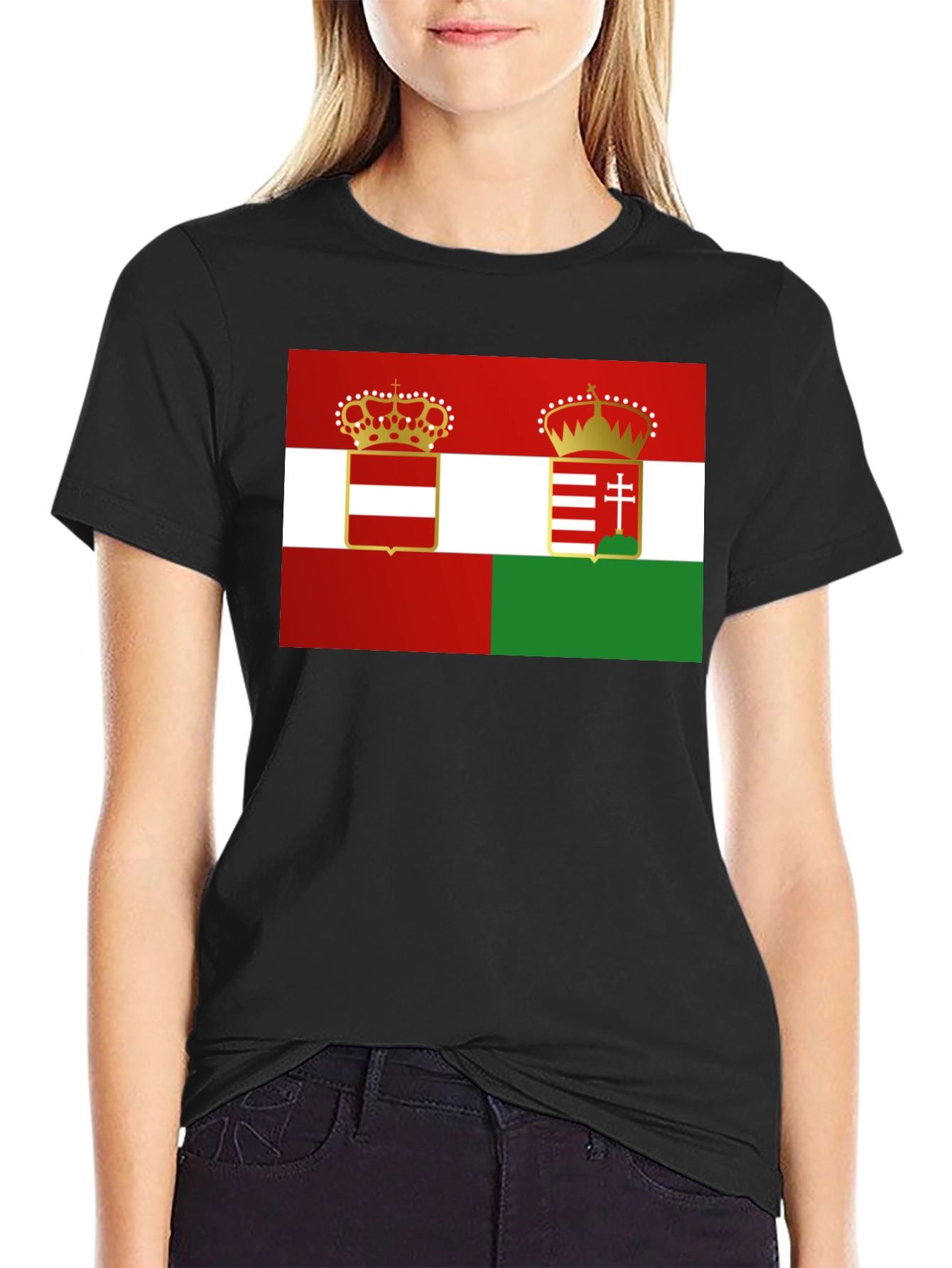 Austria-Hungary Flag Graphic T-Shirt