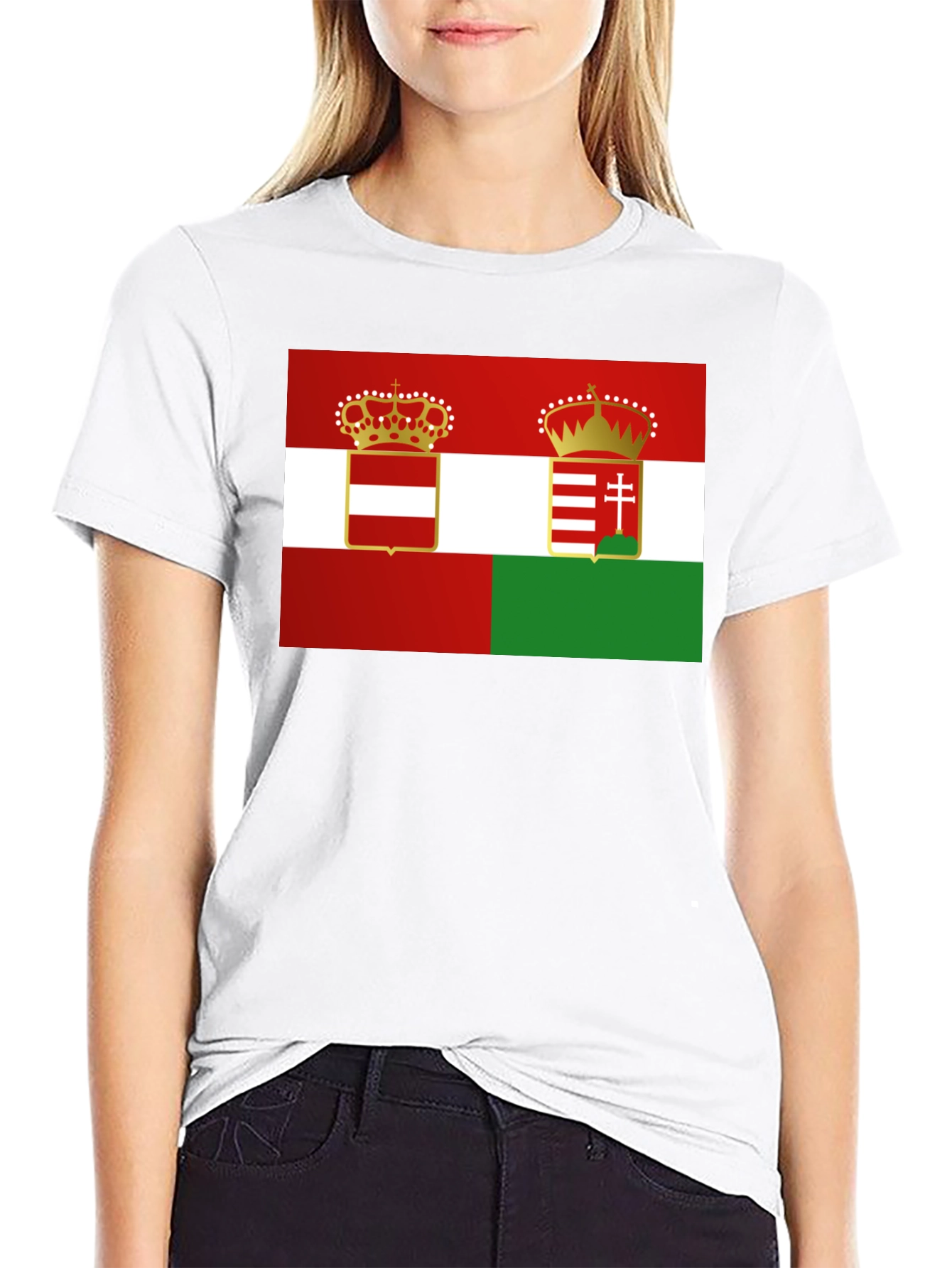 Austria-Hungary Flag Graphic T-Shirt