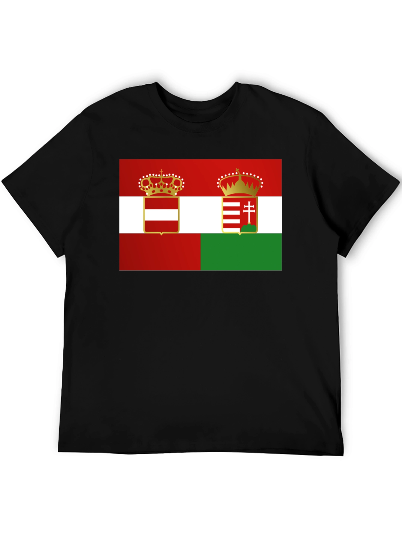 Austria-Hungary Flag Graphic T-Shirt