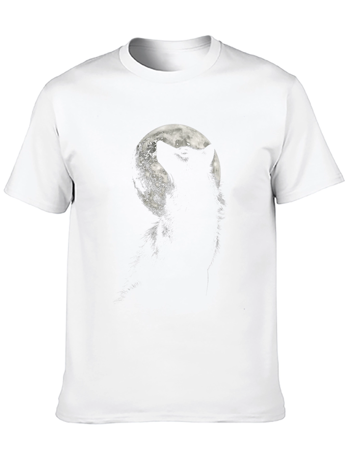 Wolf Moon Graphic Tee - Mens Black T-Shirt