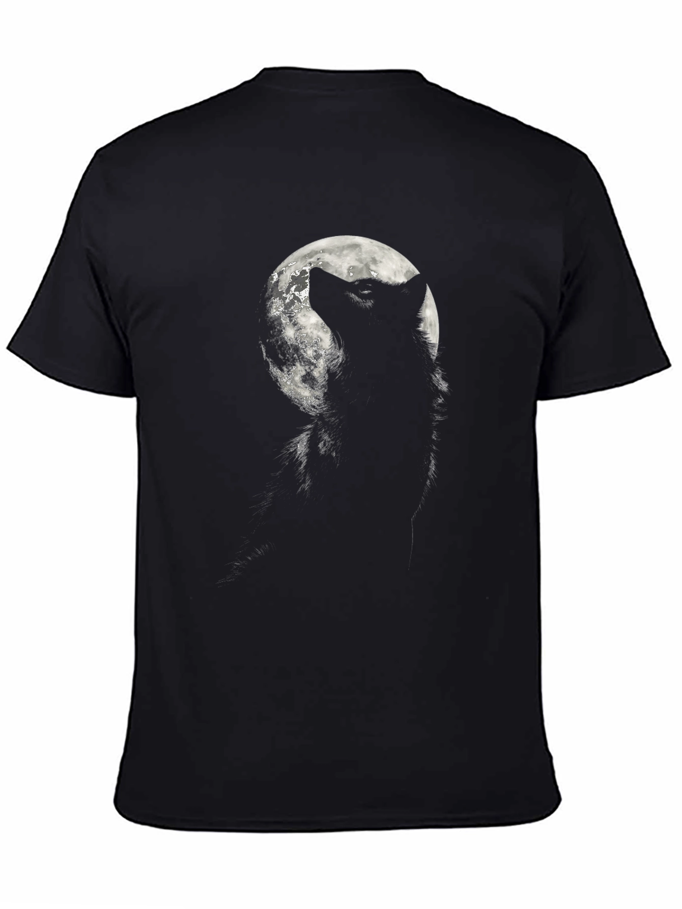 Wolf Moon Graphic Tee - Mens Black T-Shirt