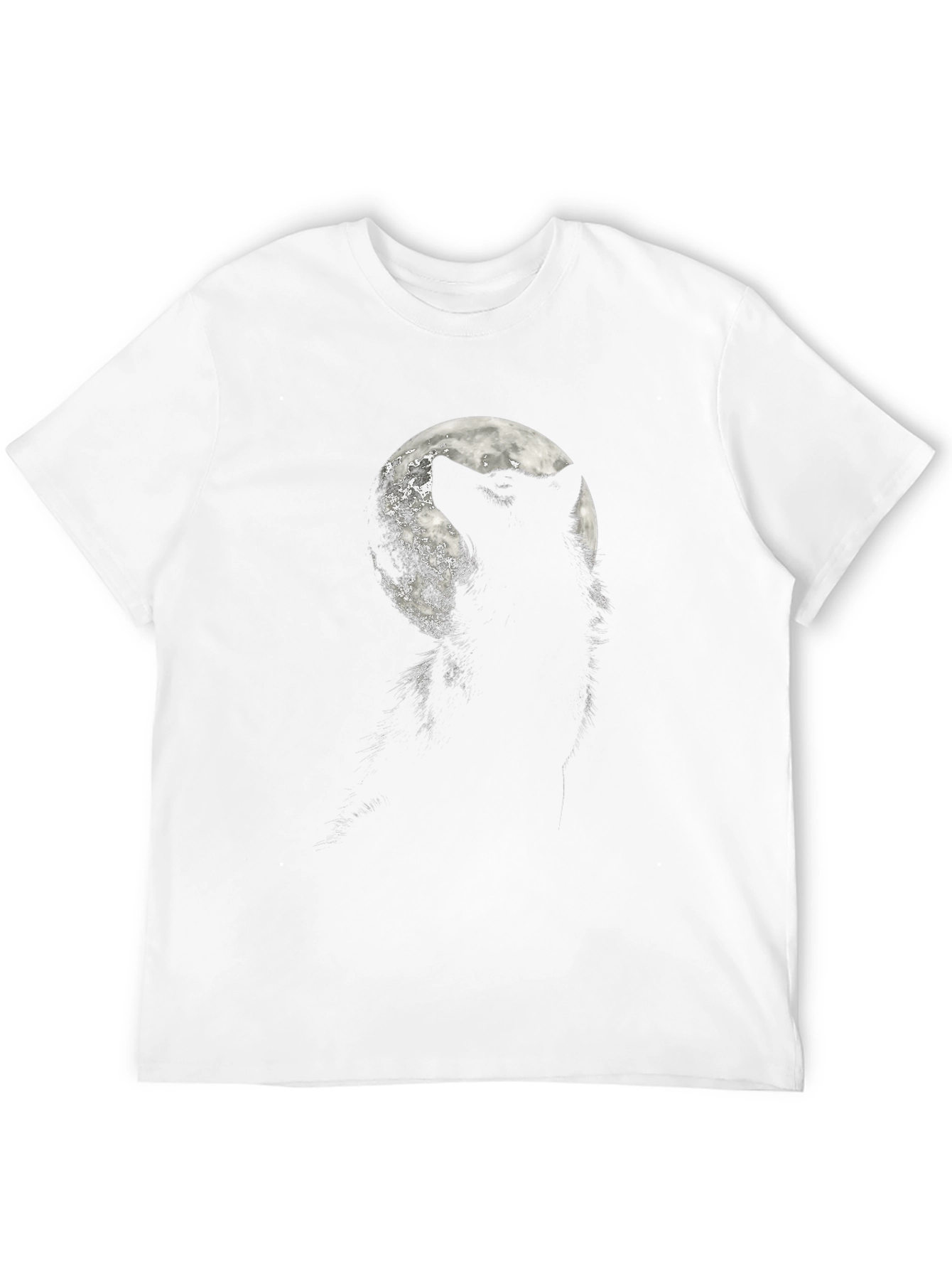 Wolf Moon Graphic Tee - Mens Black T-Shirt
