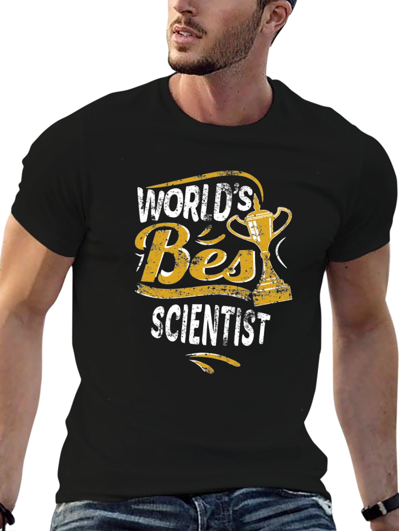 Worlds Best Scientist Black T-Shirt