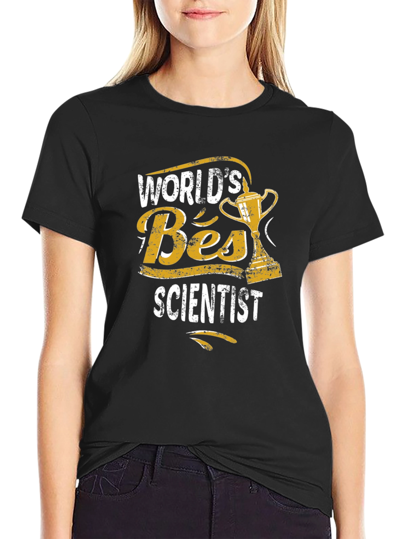 Worlds Best Scientist Black T-Shirt