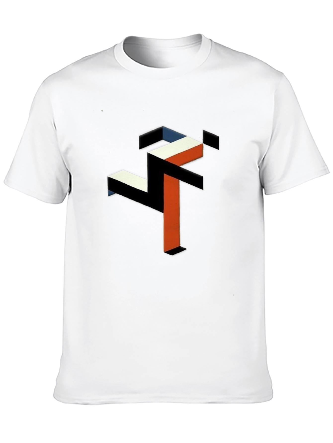 Abstract Geometric Graphic Tee - Modern Art Shirt