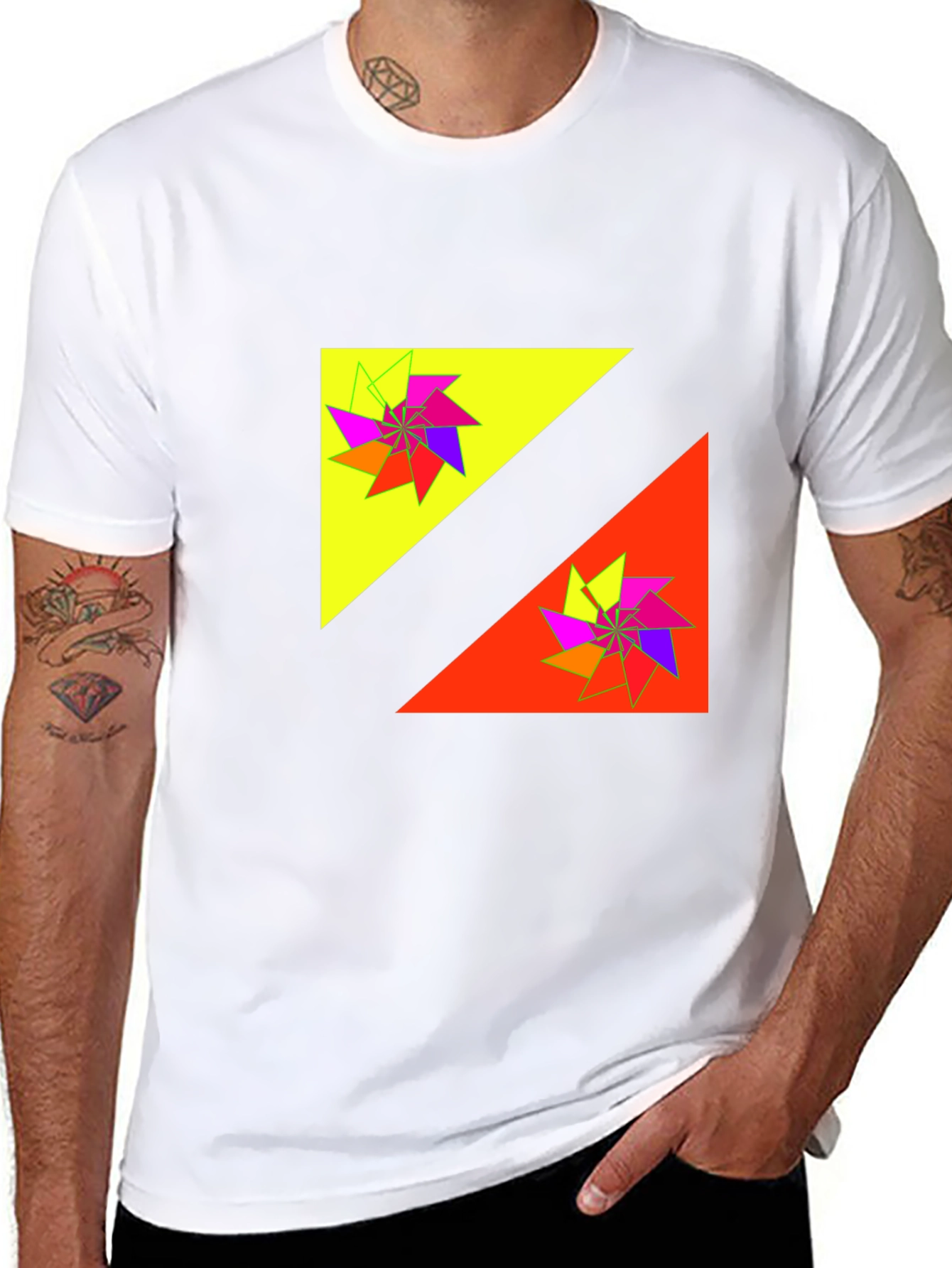 Abstract Graphic Print T-Shirt