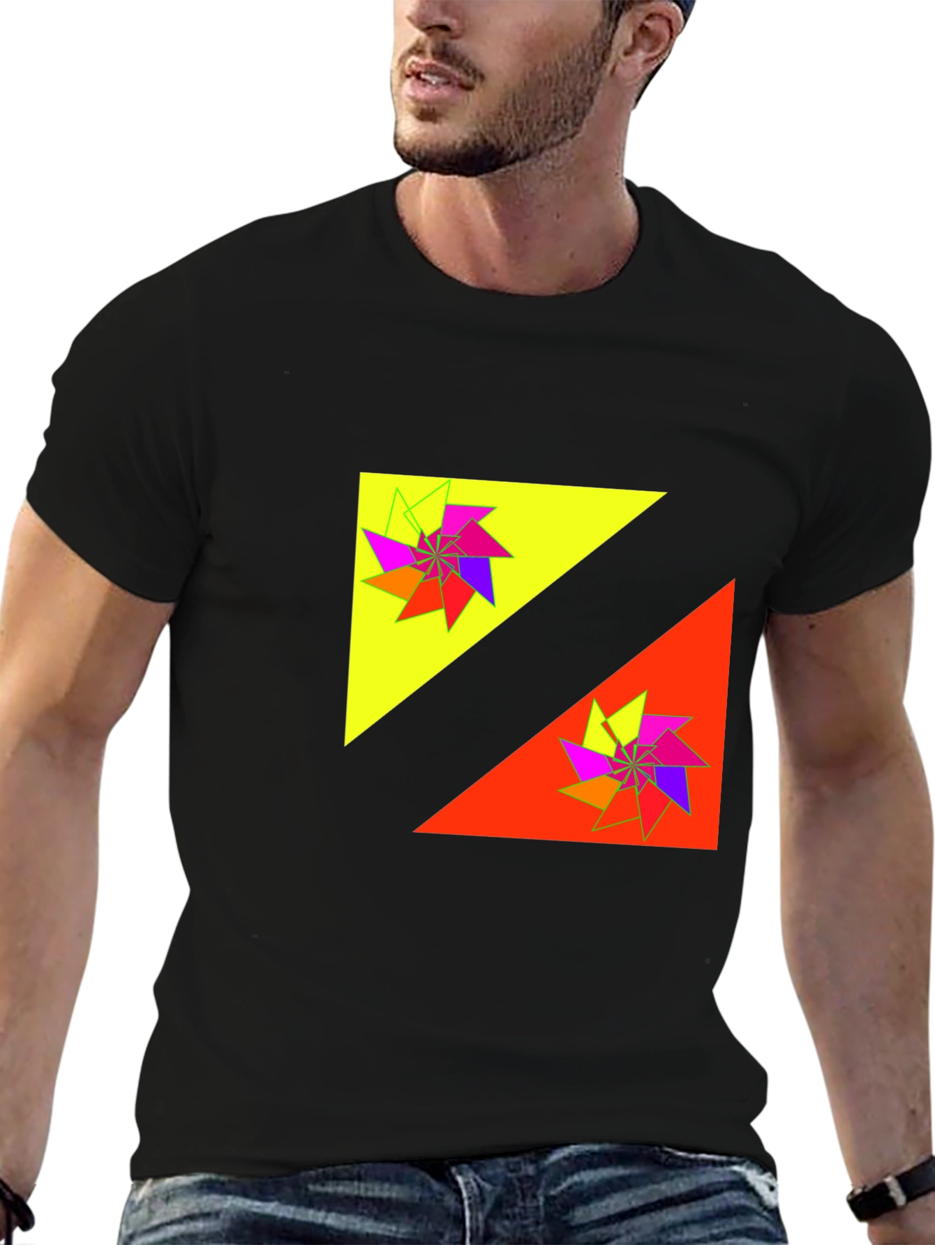 Abstract Graphic Print T-Shirt