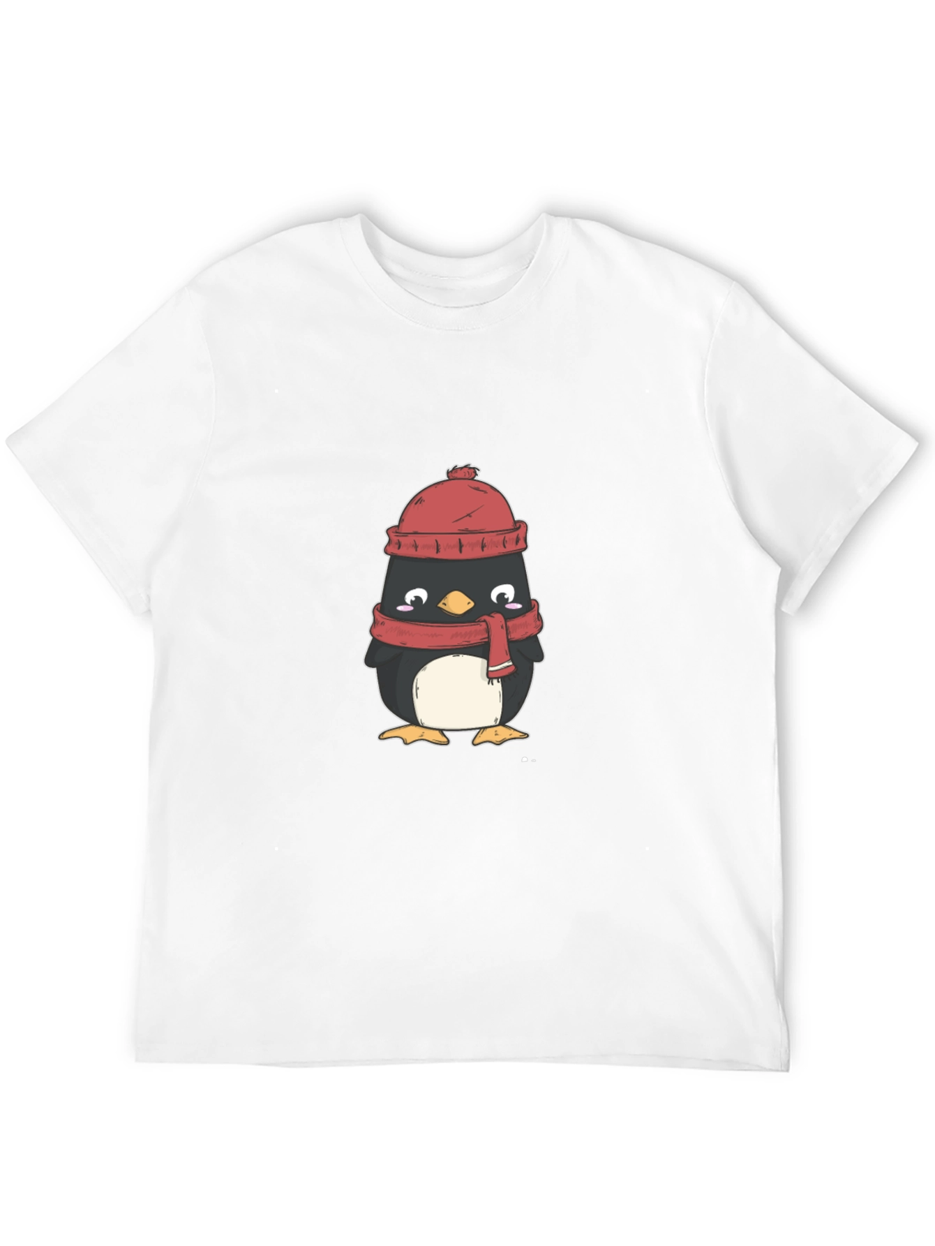 Winter Penguin Graphic Tee - Cozy Comfort