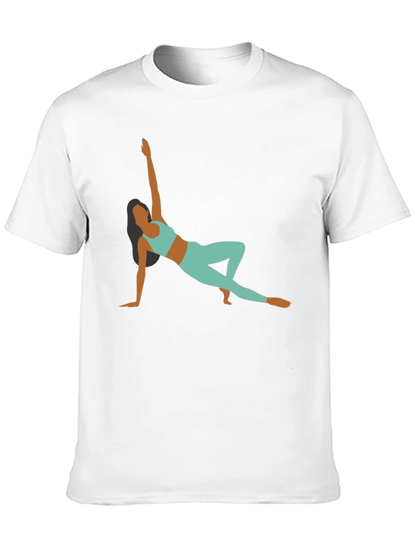 Yoga Pose Graphic Black T-Shirt
