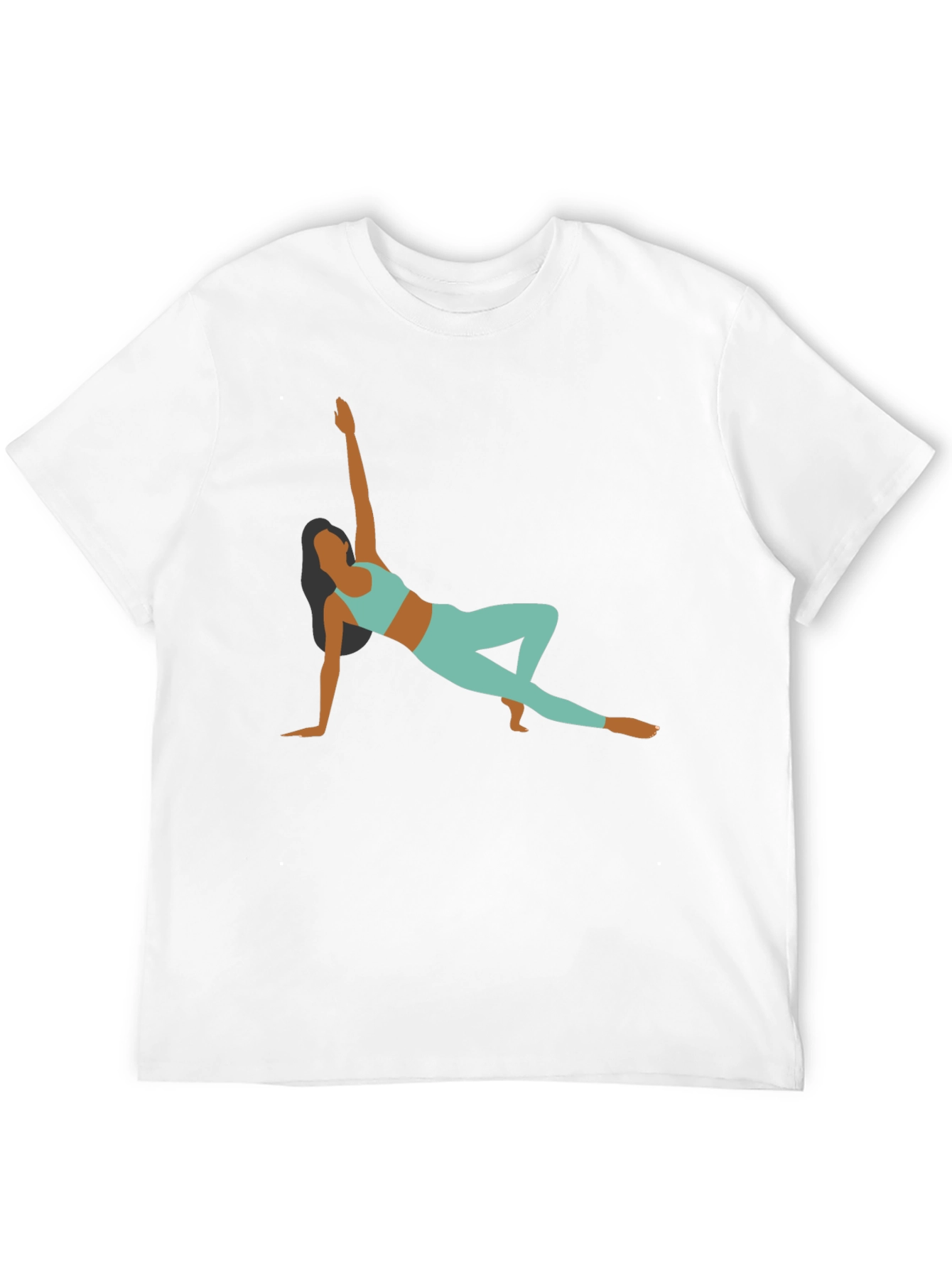 Yoga Pose Graphic Black T-Shirt