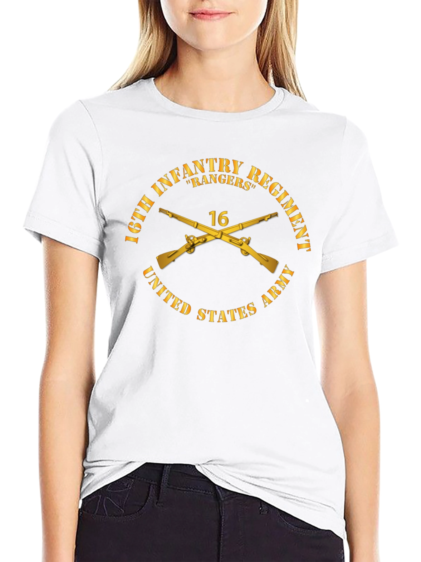 16th Infantry Regiment Rangers Graphic T-Shirt