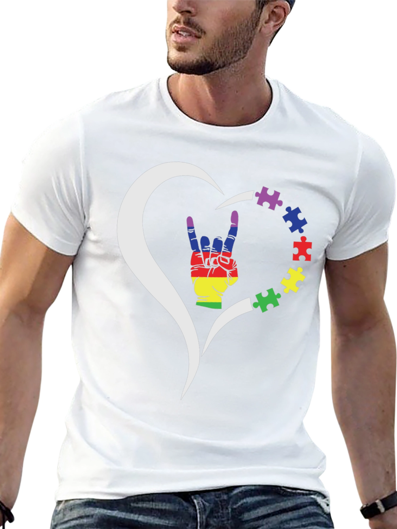 Autism Awareness Heart T-Shirt