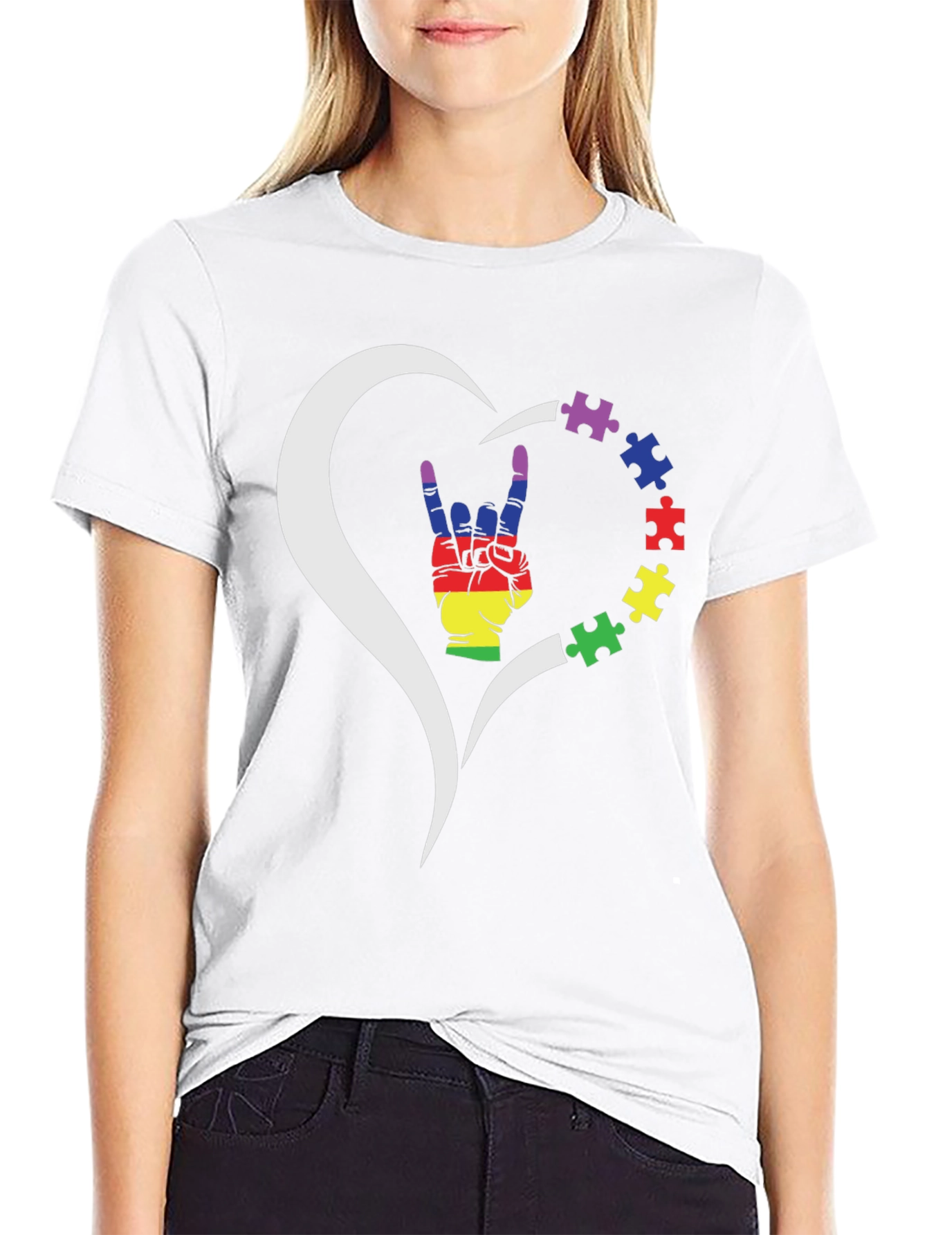 Autism Awareness Heart T-Shirt