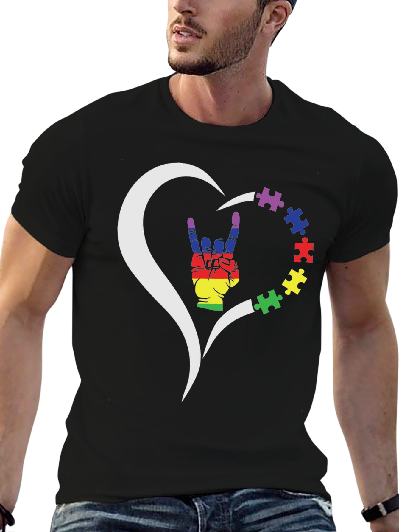 Autism Awareness Heart T-Shirt