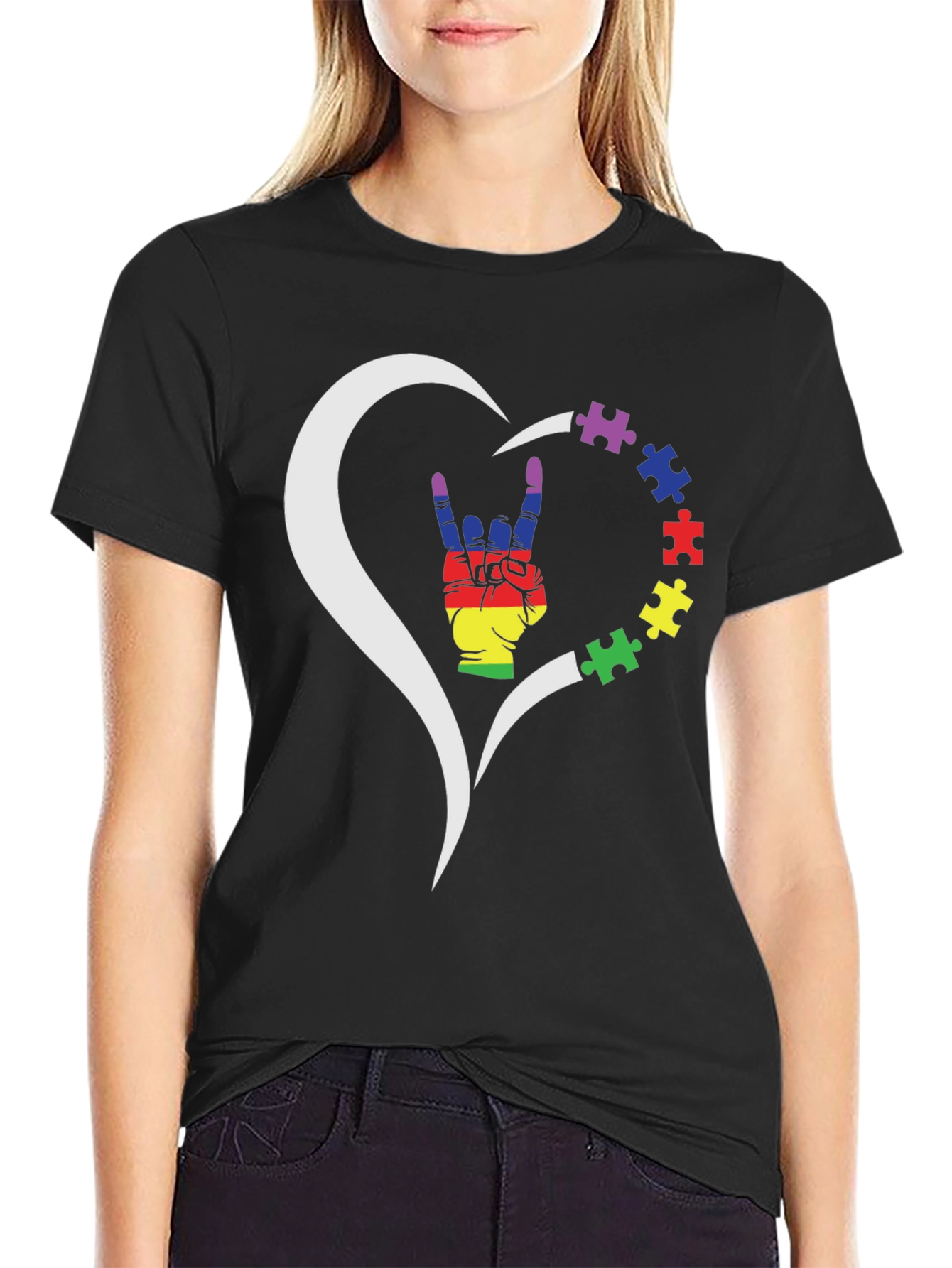 Autism Awareness Heart T-Shirt