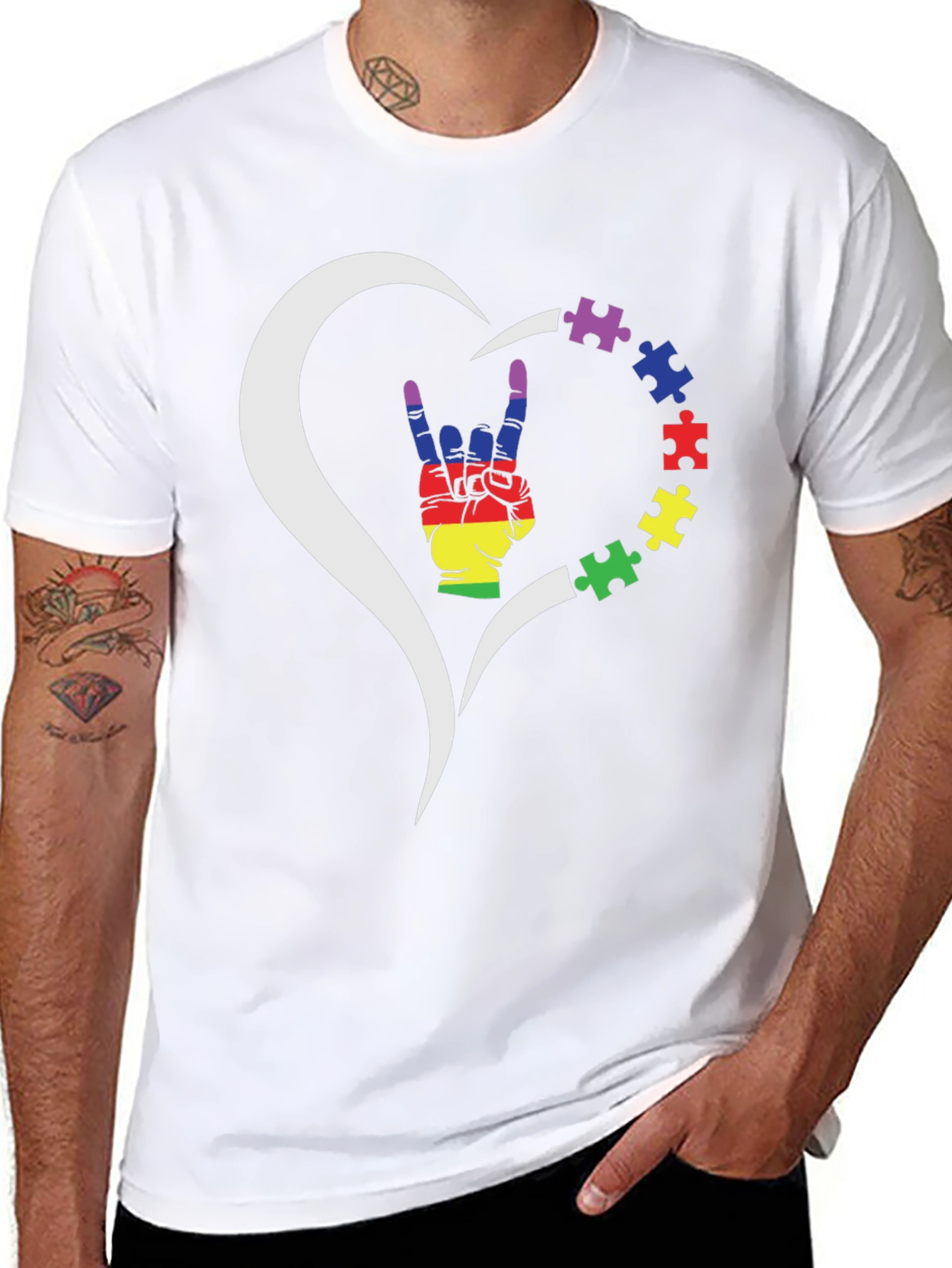 Autism Awareness Heart T-Shirt