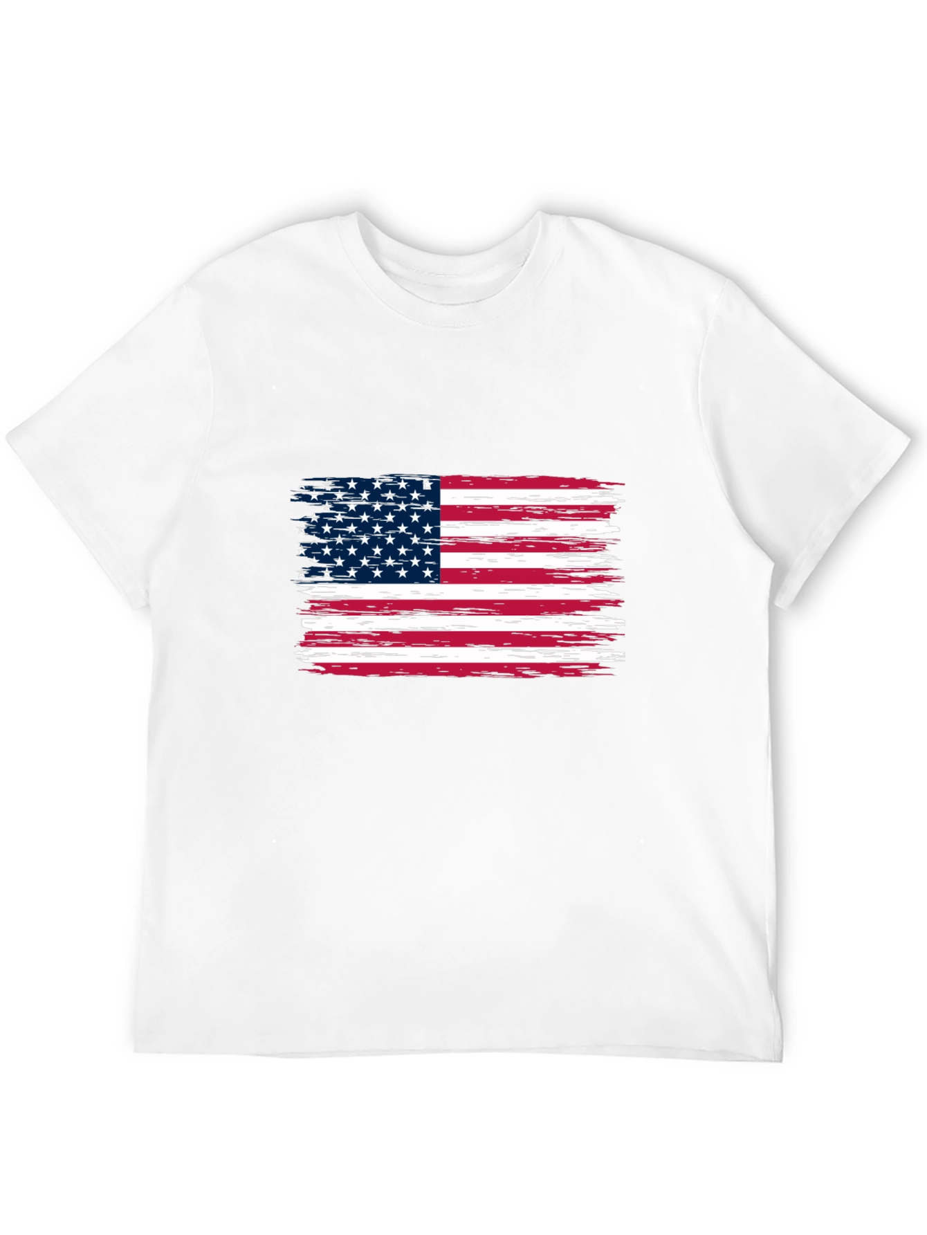 American Flag Graphic Print Tee
