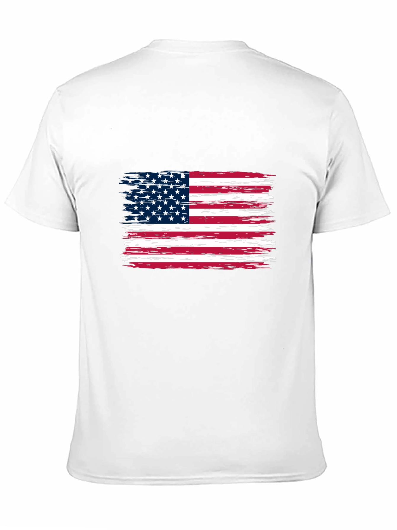 American Flag Graphic Print Tee