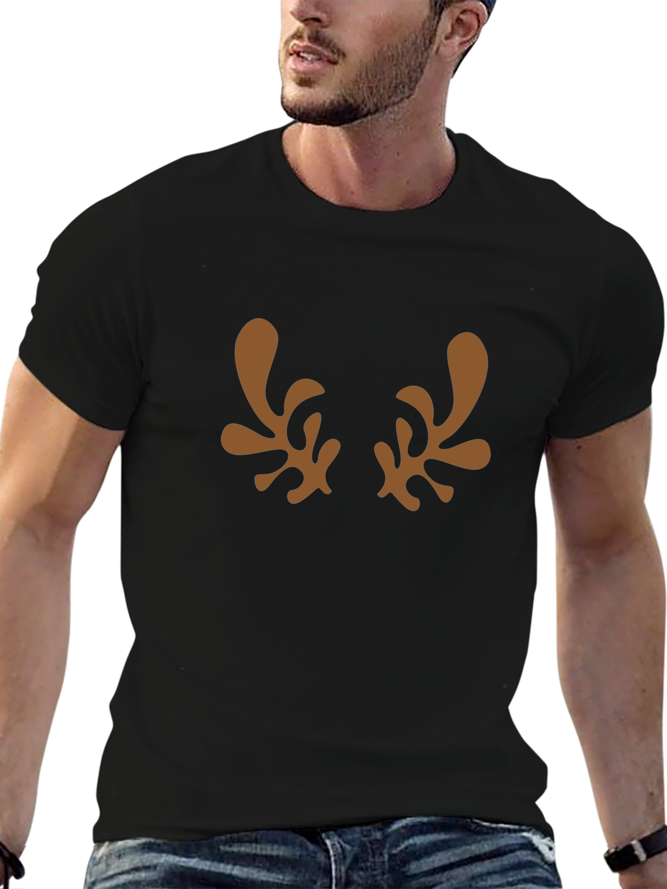 Antler Graphic Black Tee