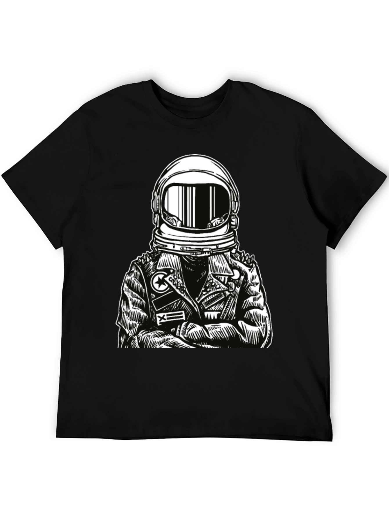 Astronaut Graphic Tee - Edgy Space Style