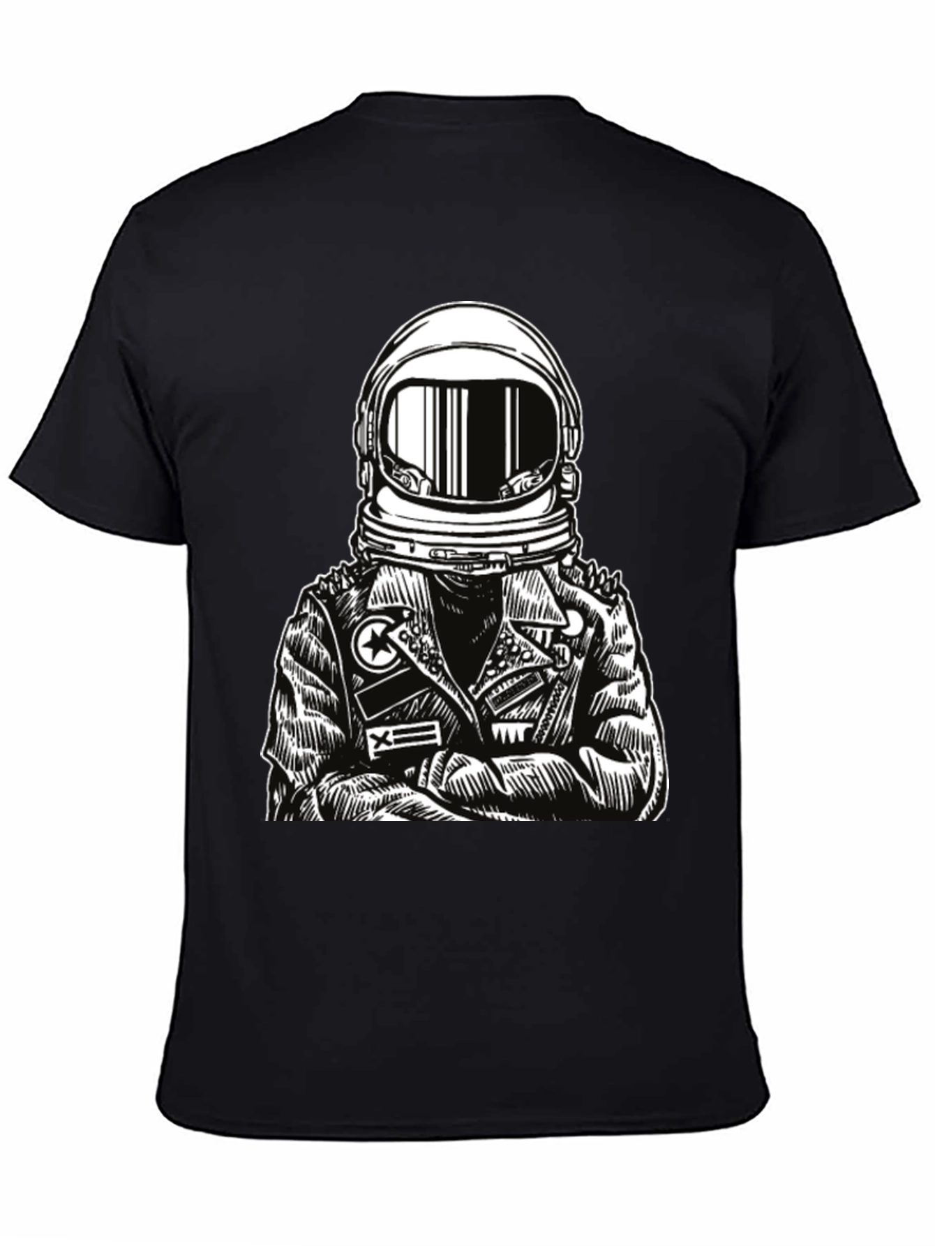 Astronaut Graphic Tee - Edgy Space Style