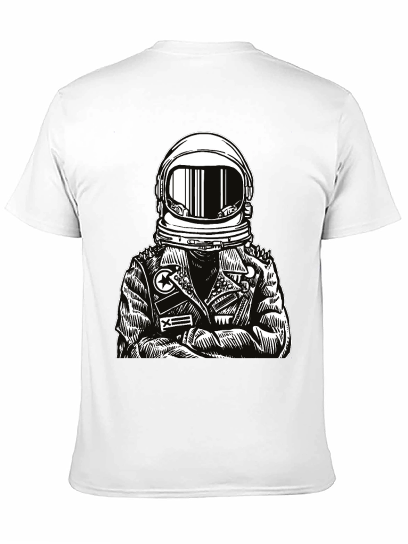 Astronaut Graphic Tee - Edgy Space Style