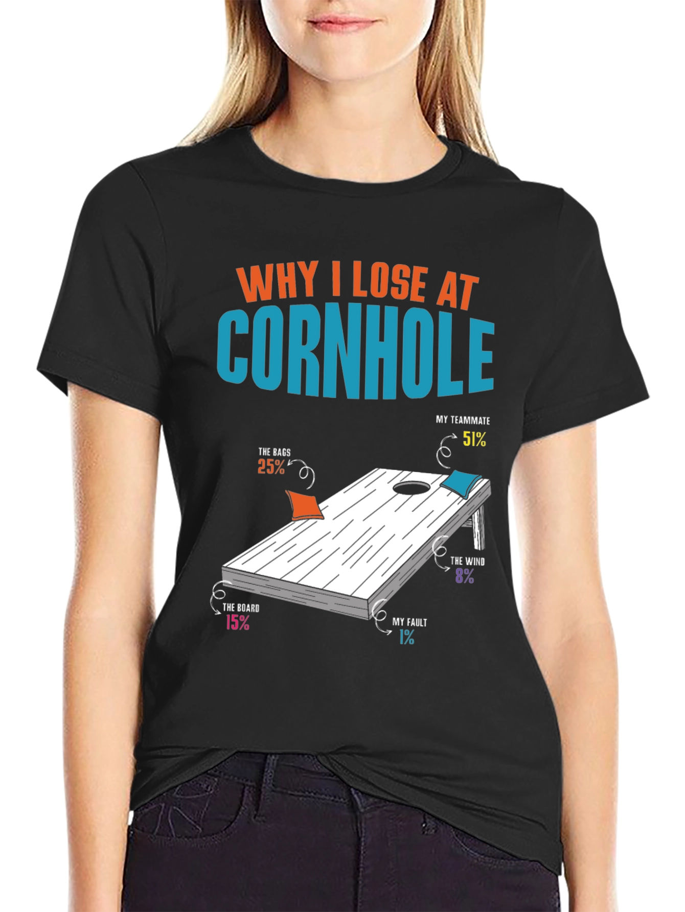 Why I Lose at Cornhole T-Shirt