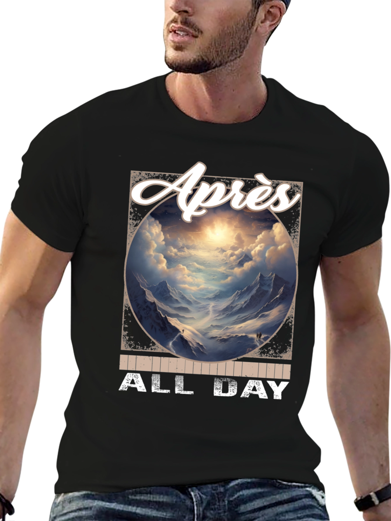 Après All Day Black Graphic Tee