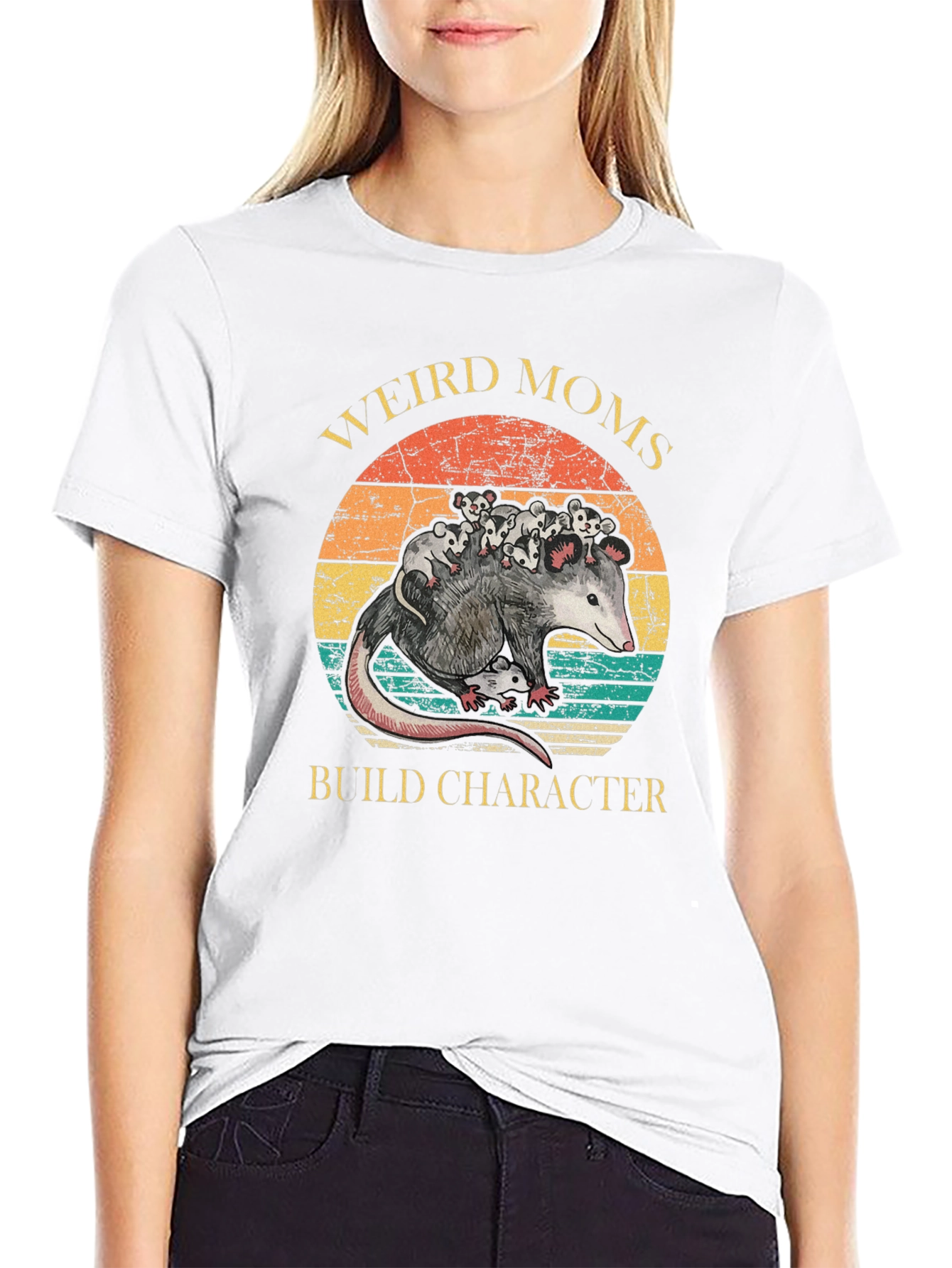 Weird Moms Build Character T-Shirt